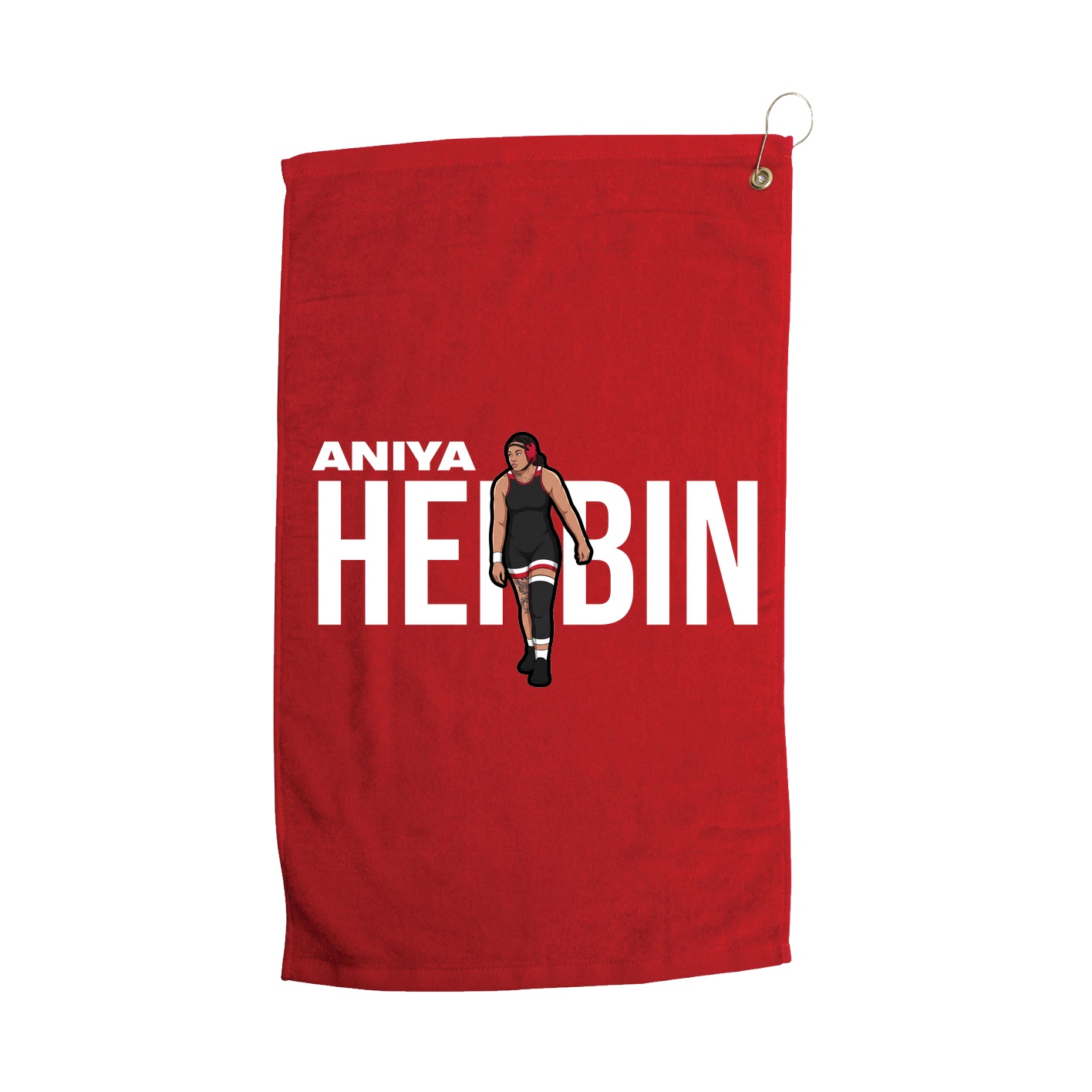 Golf Towel — Player Name in Red