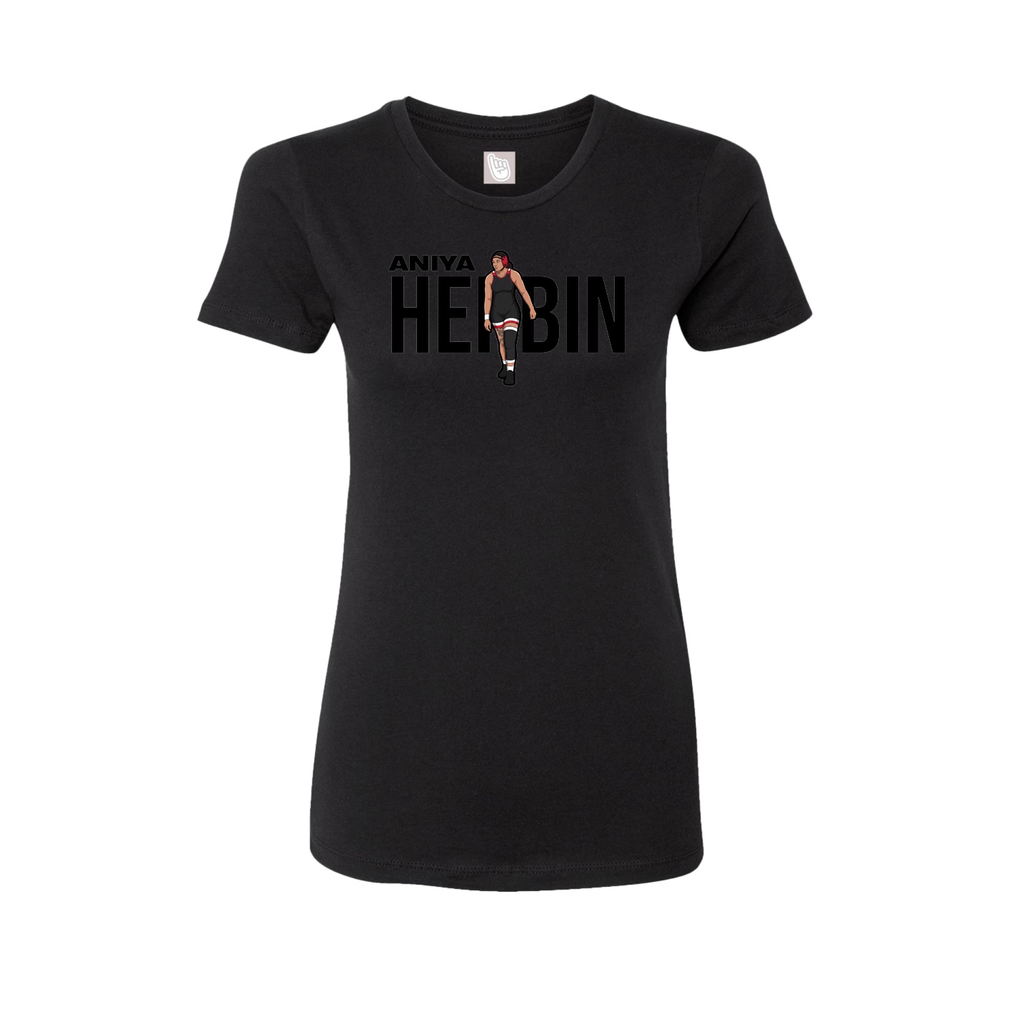 Womens Tee — Player Name in Black