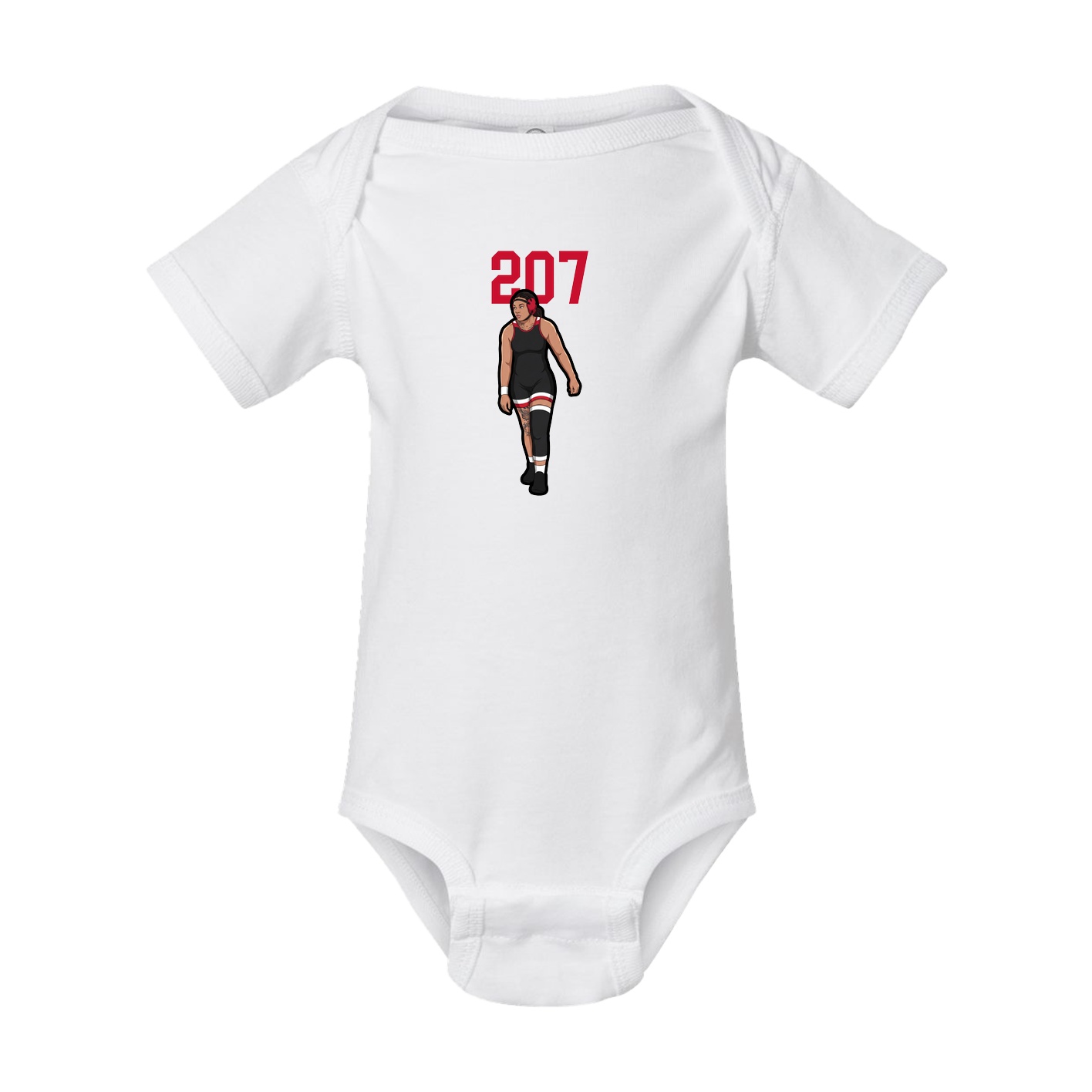Baby Onesie — Number Top in White