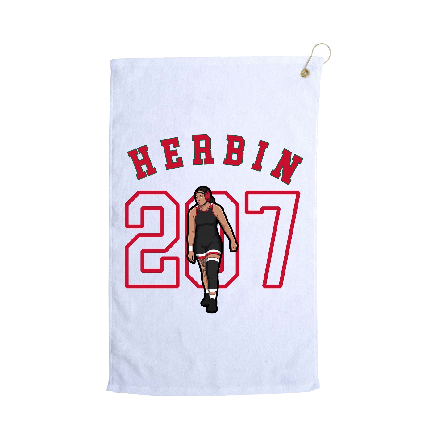 Golf Towel — Shirsey Arch in White