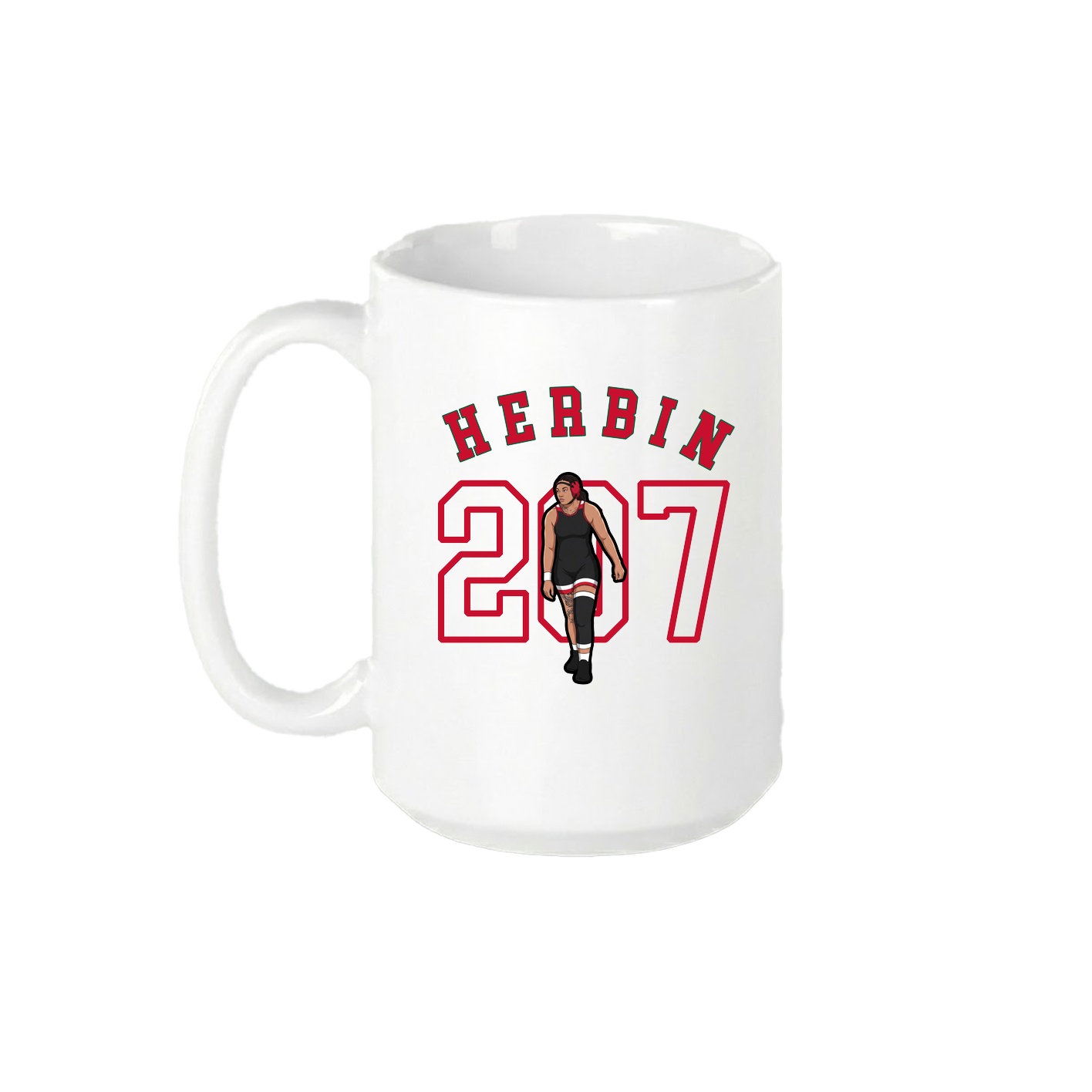 15oz Coffee Mug — Shirsey Arch in White