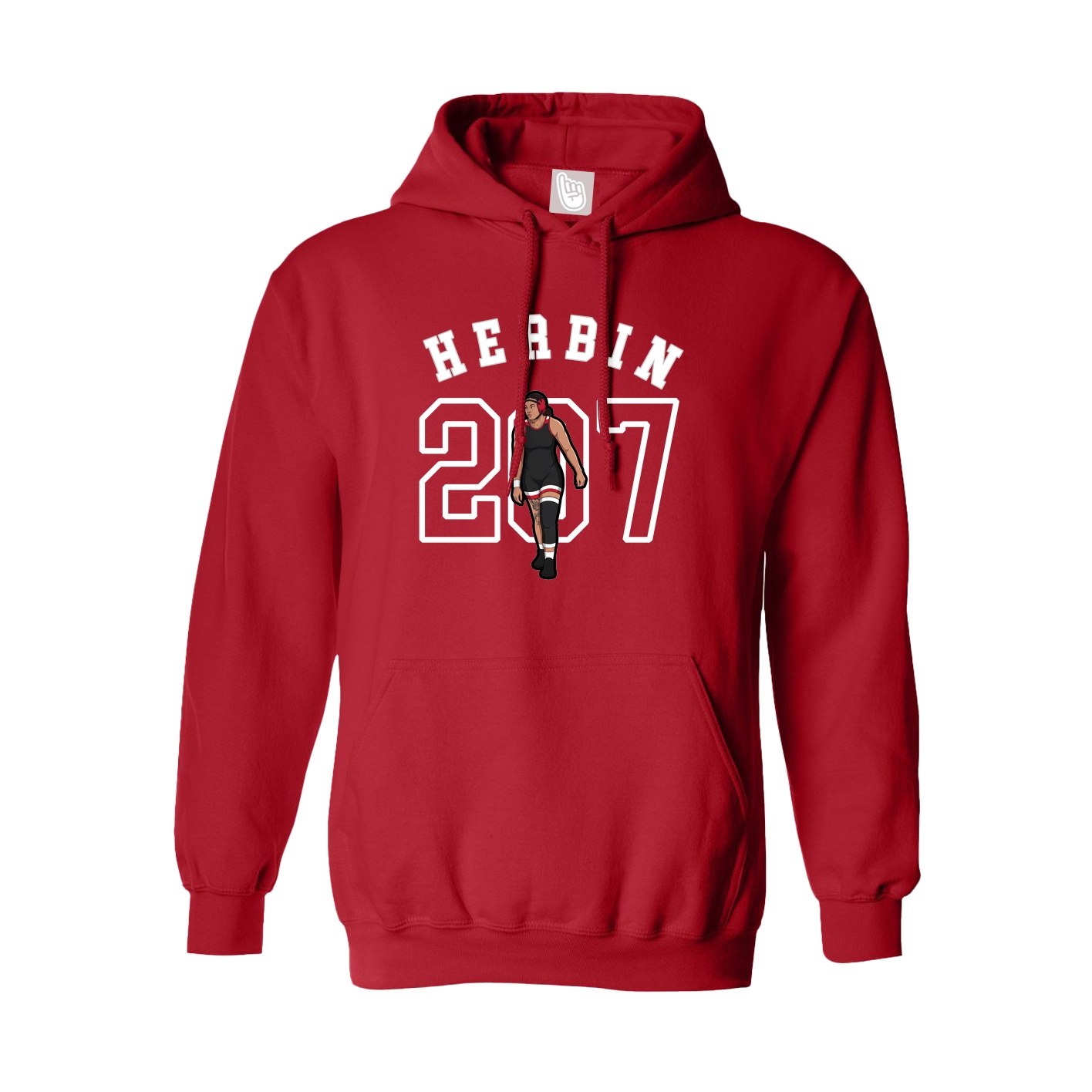 Hoodie — Shirsey Arch in Red