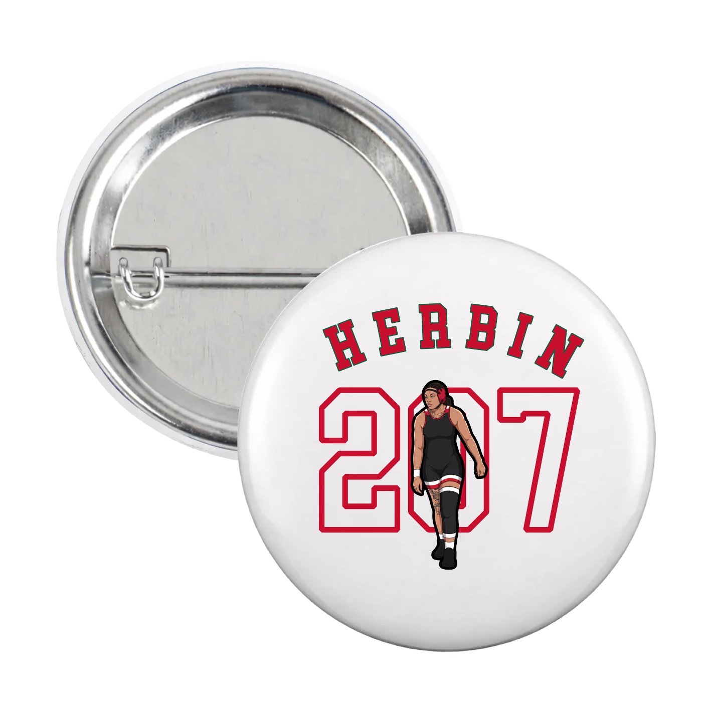 Game Day Button — Shirsey Arch in White