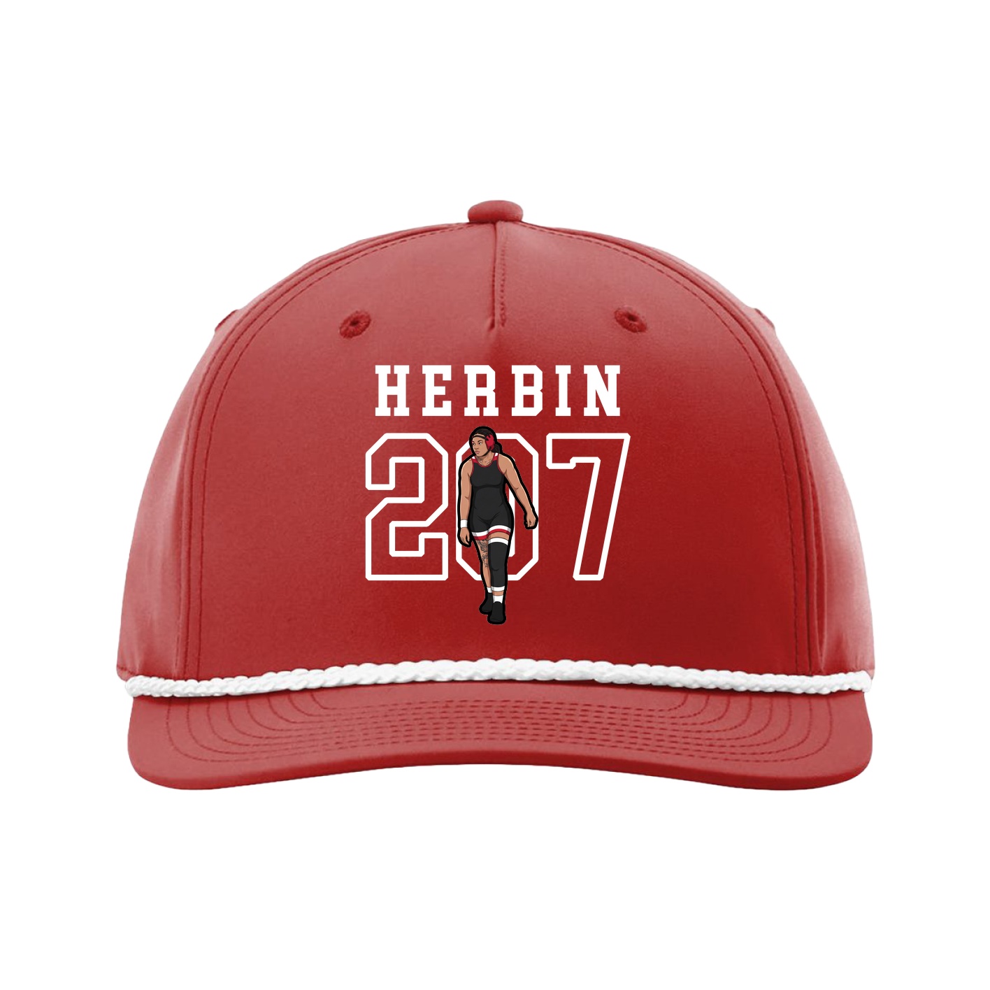 Five-Panel Classic Rope Cap — Shirsey in Red