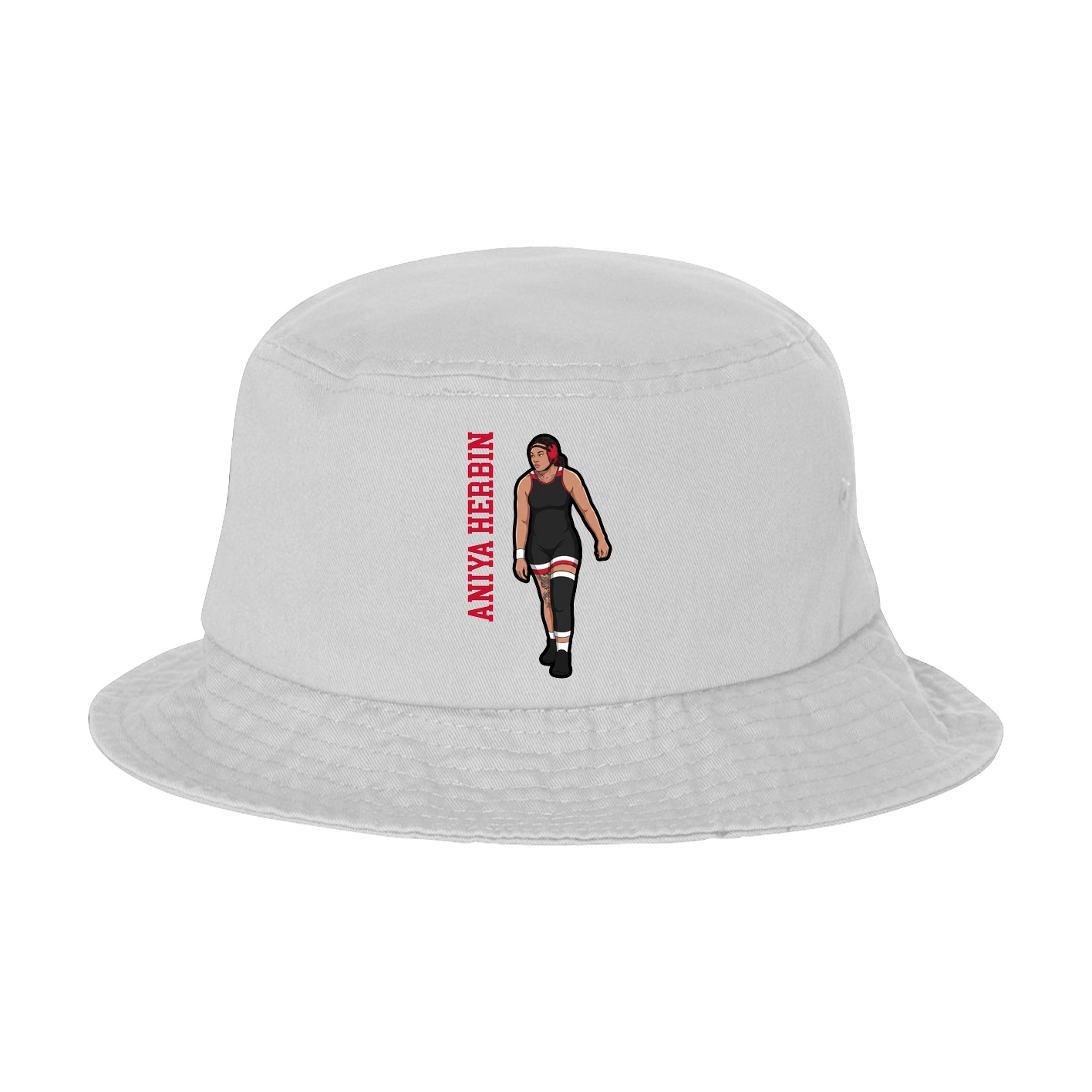 Bucket Cap — Name Vertical in White