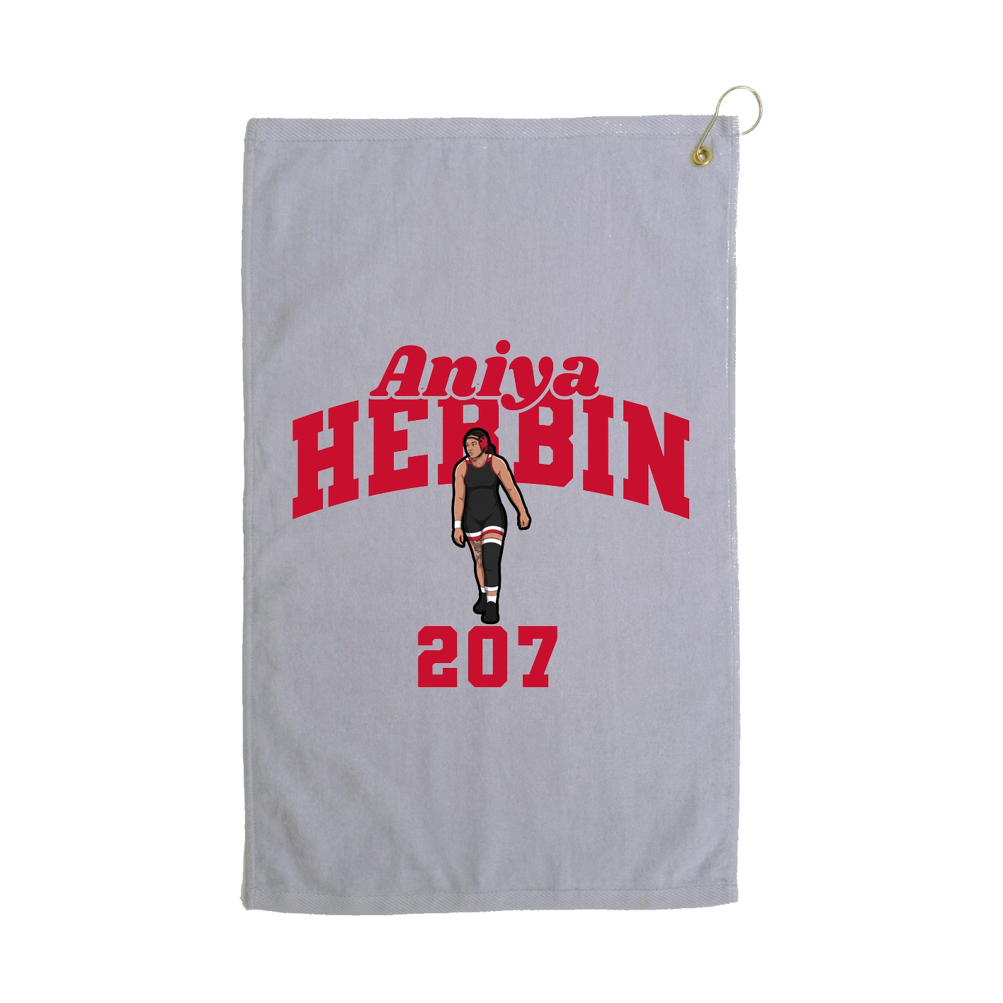 Golf Towel — Signature Arch in Grey