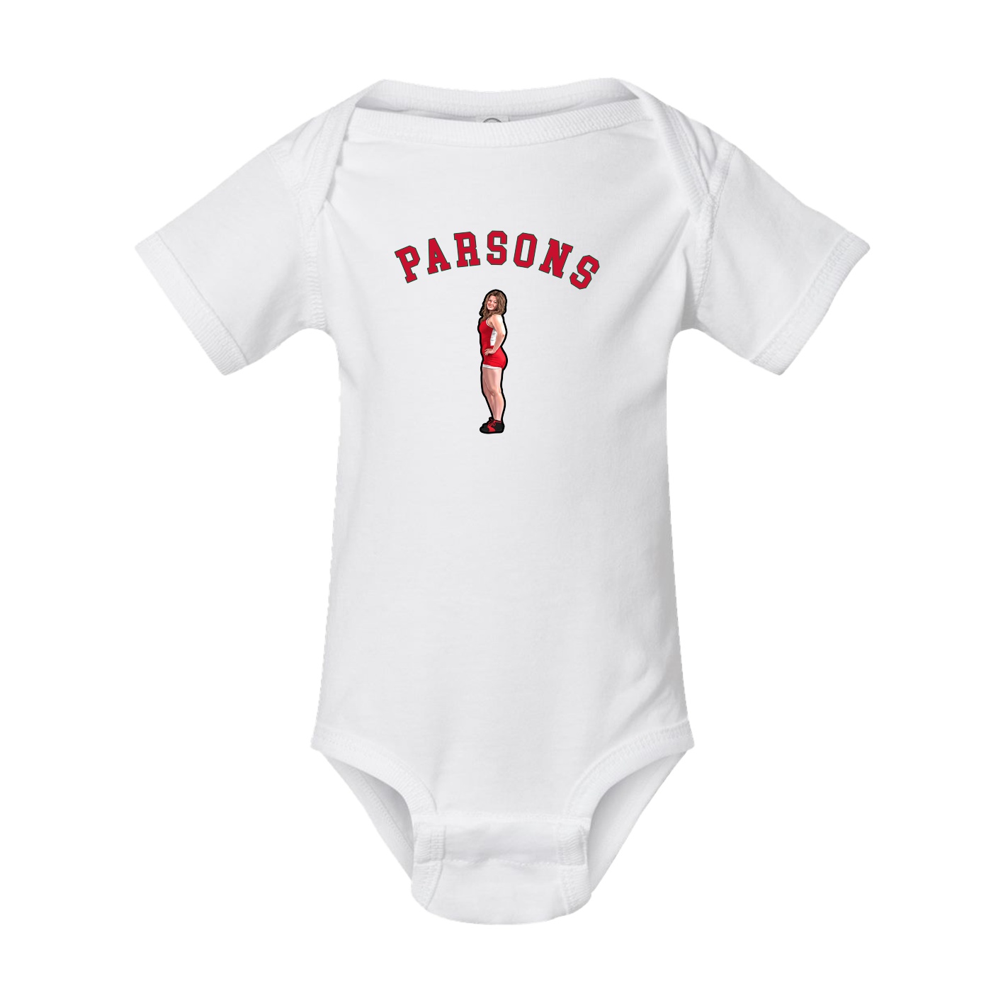 Baby Onesie — Shirsey Arch in White