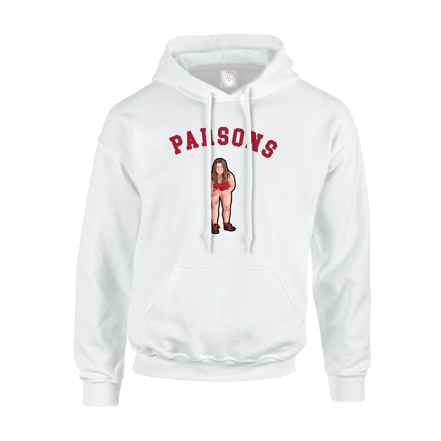 Hoodie — Shirsey Arch in White