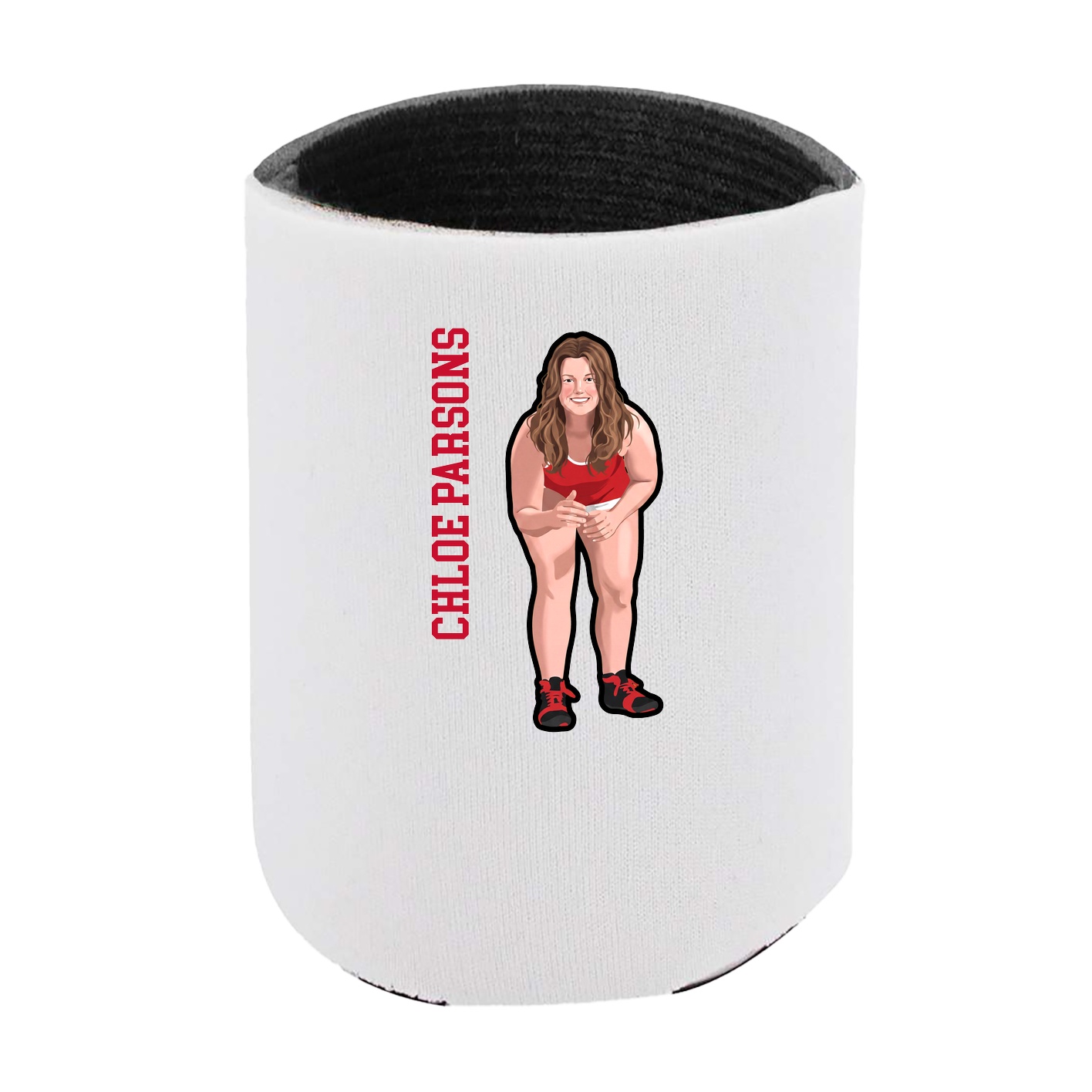 Can Holder — Name Vertical in White