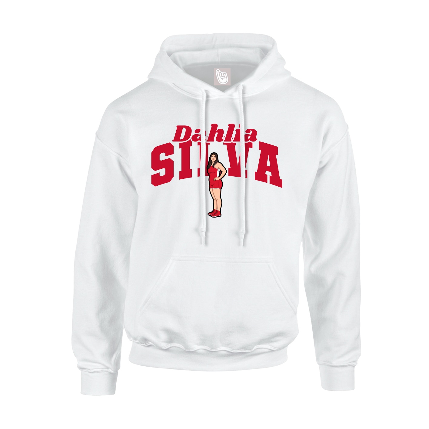 Youth Hoodie — Signature Arch in White