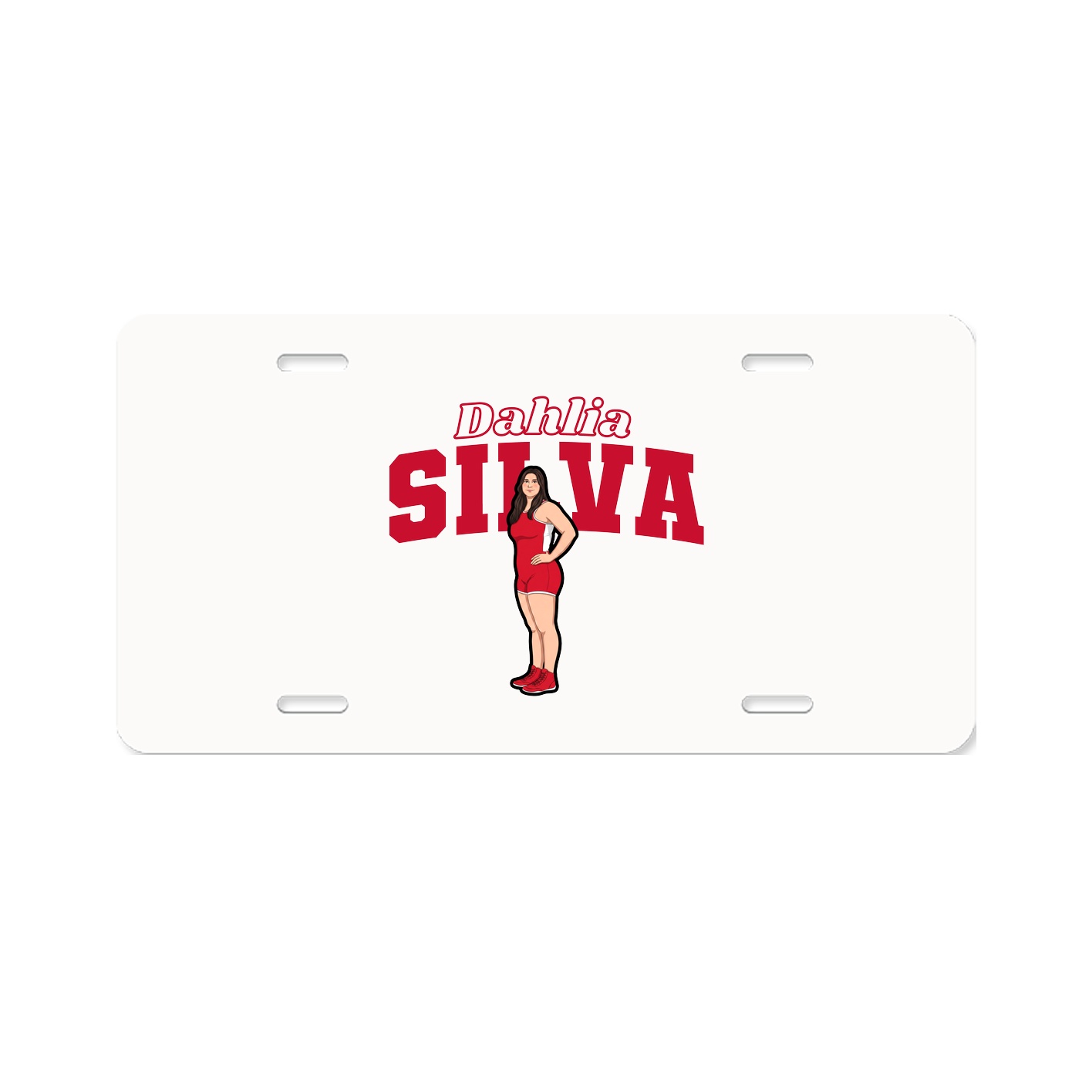 License Plate — Name Arch in Classic