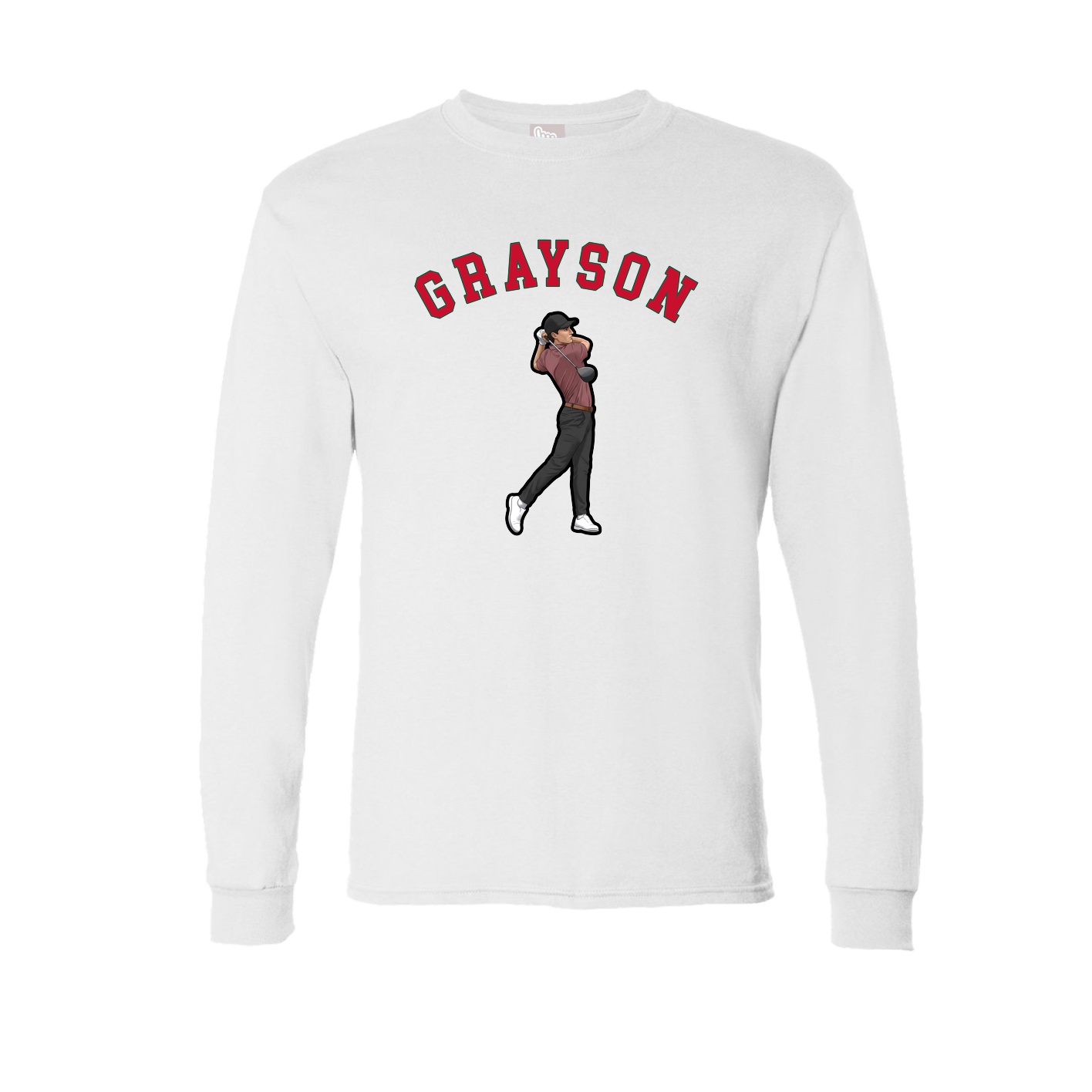 Long Sleeve Tee — Shirsey Arch in White