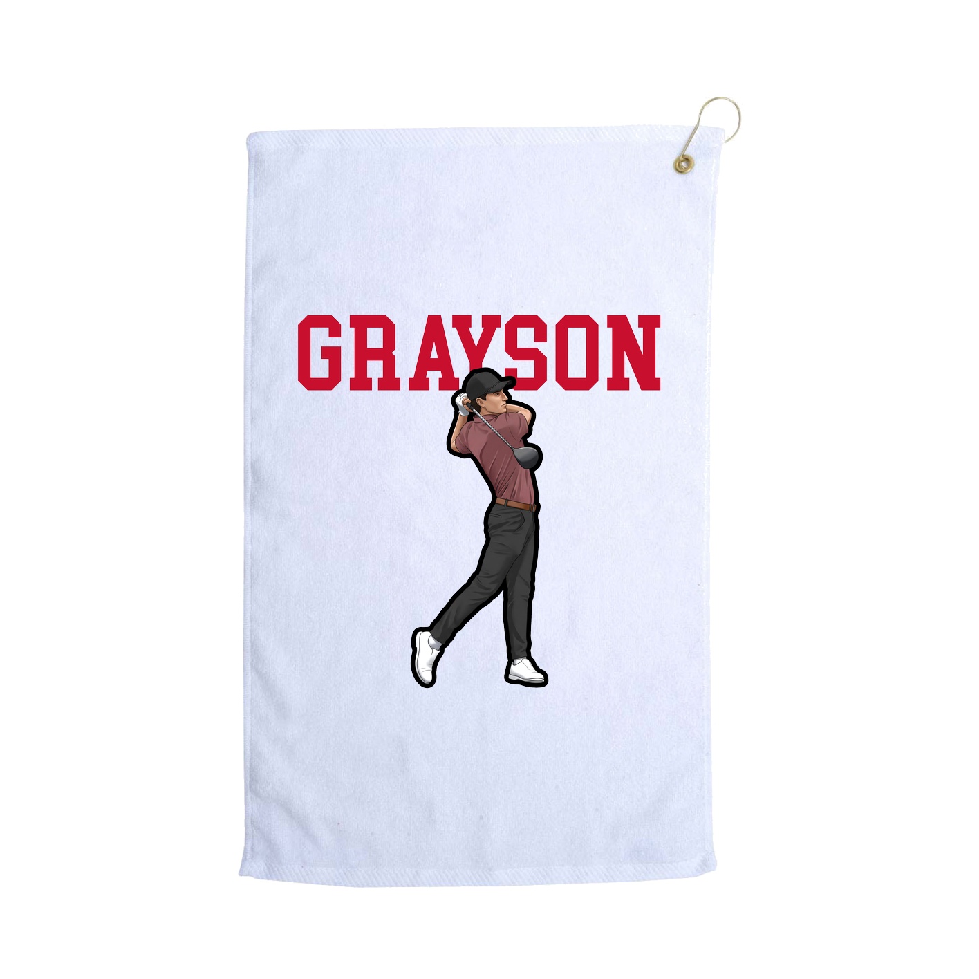 Golf Towel — Shirsey in White