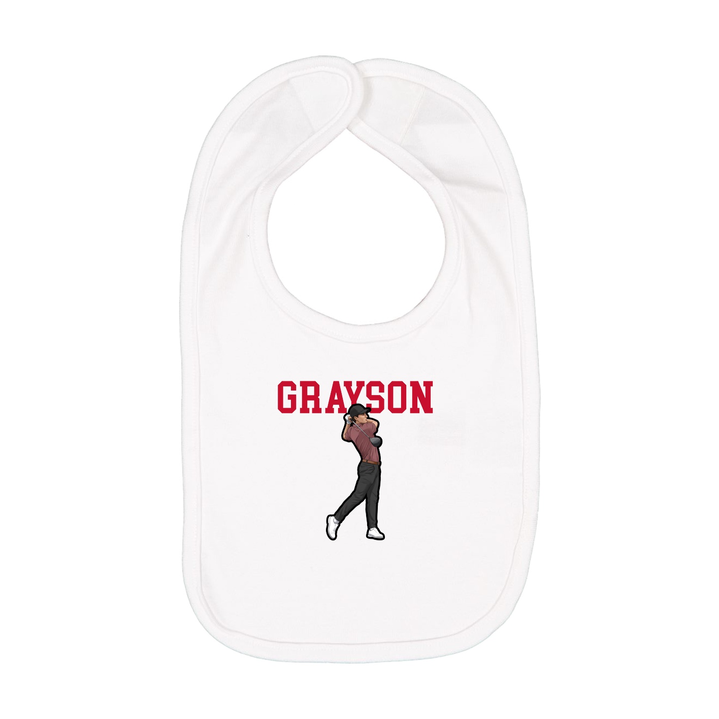 Infant Bib — Shirsey in White