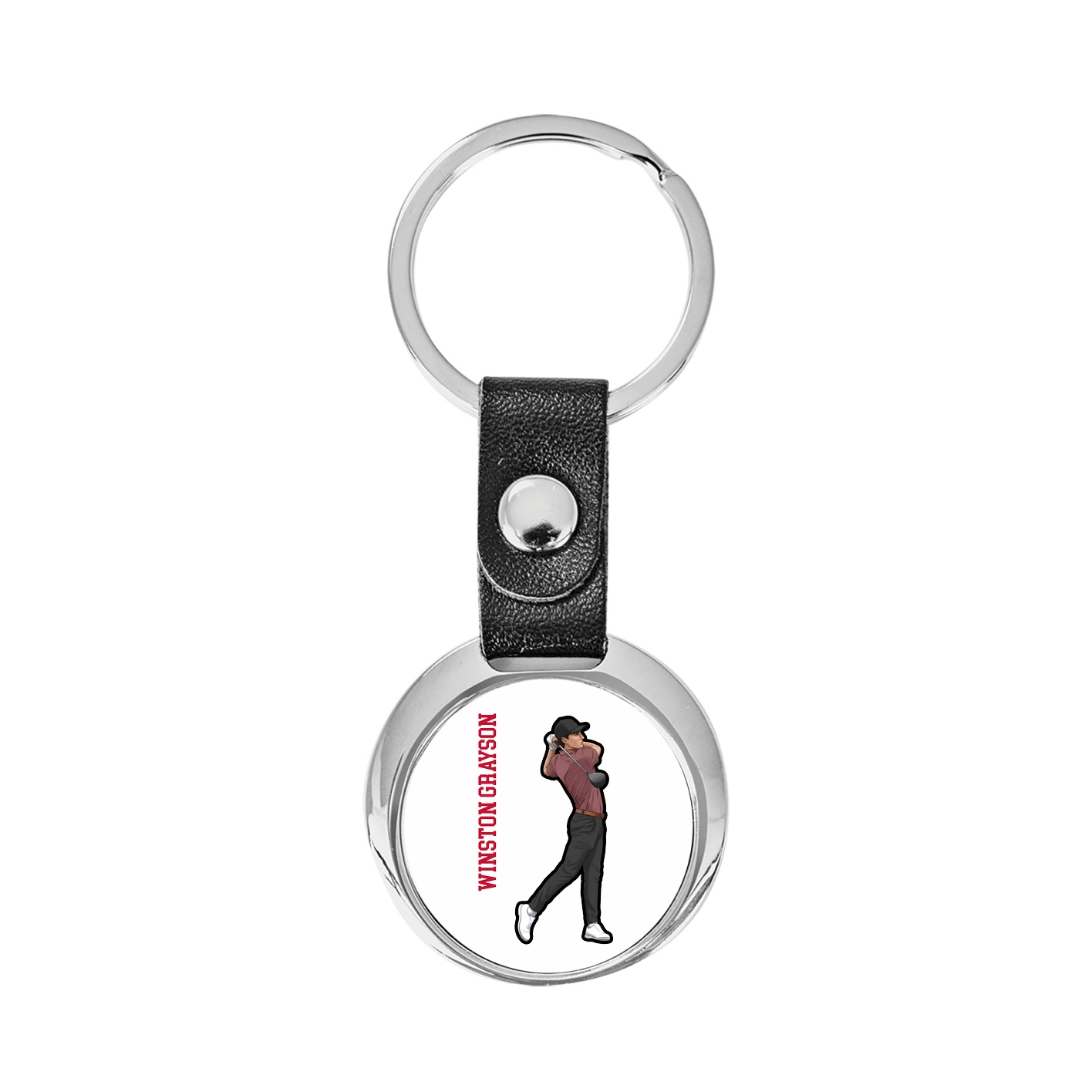 Key Chain — Name Vertical in Classic