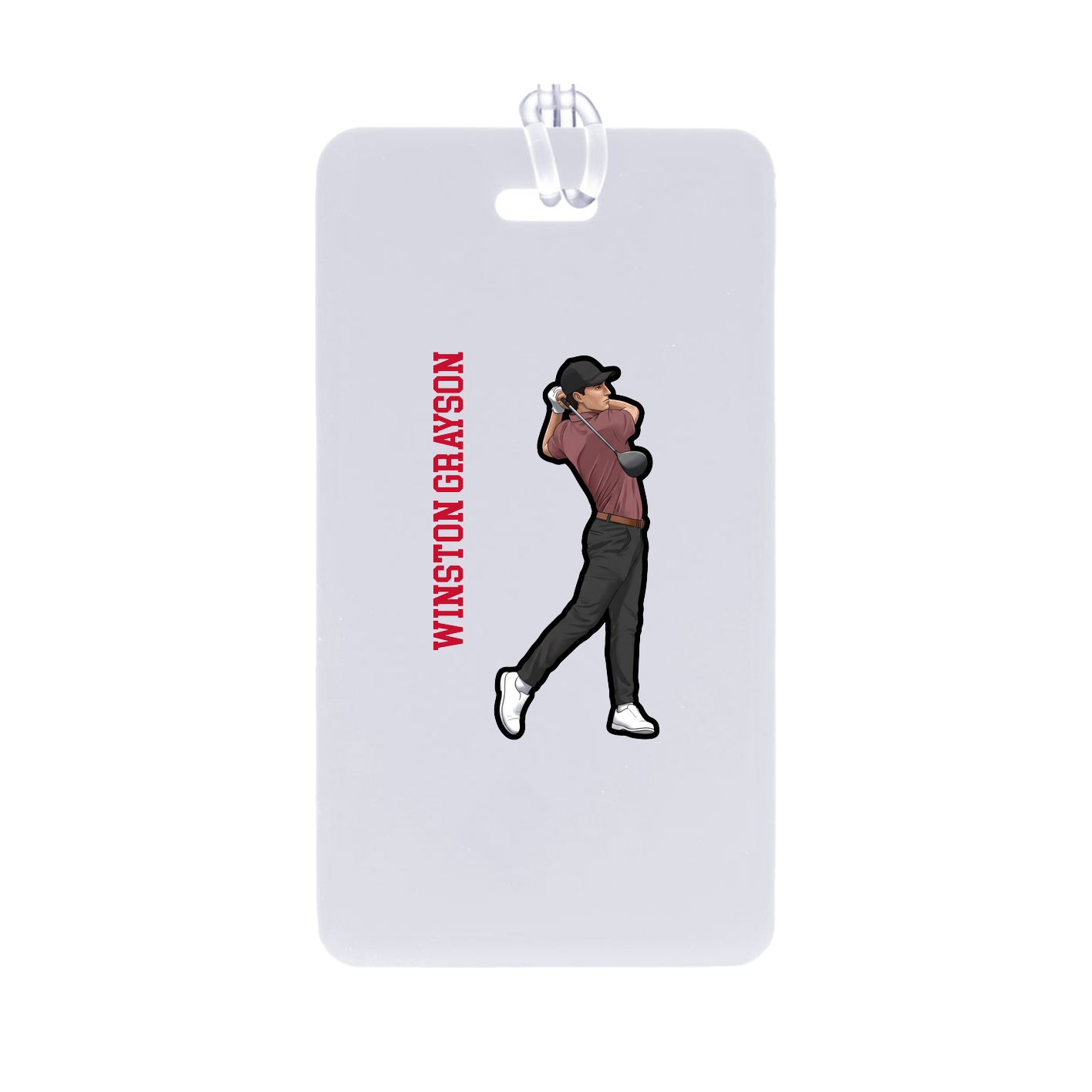 Bag Tag — Name Vertical in Classic