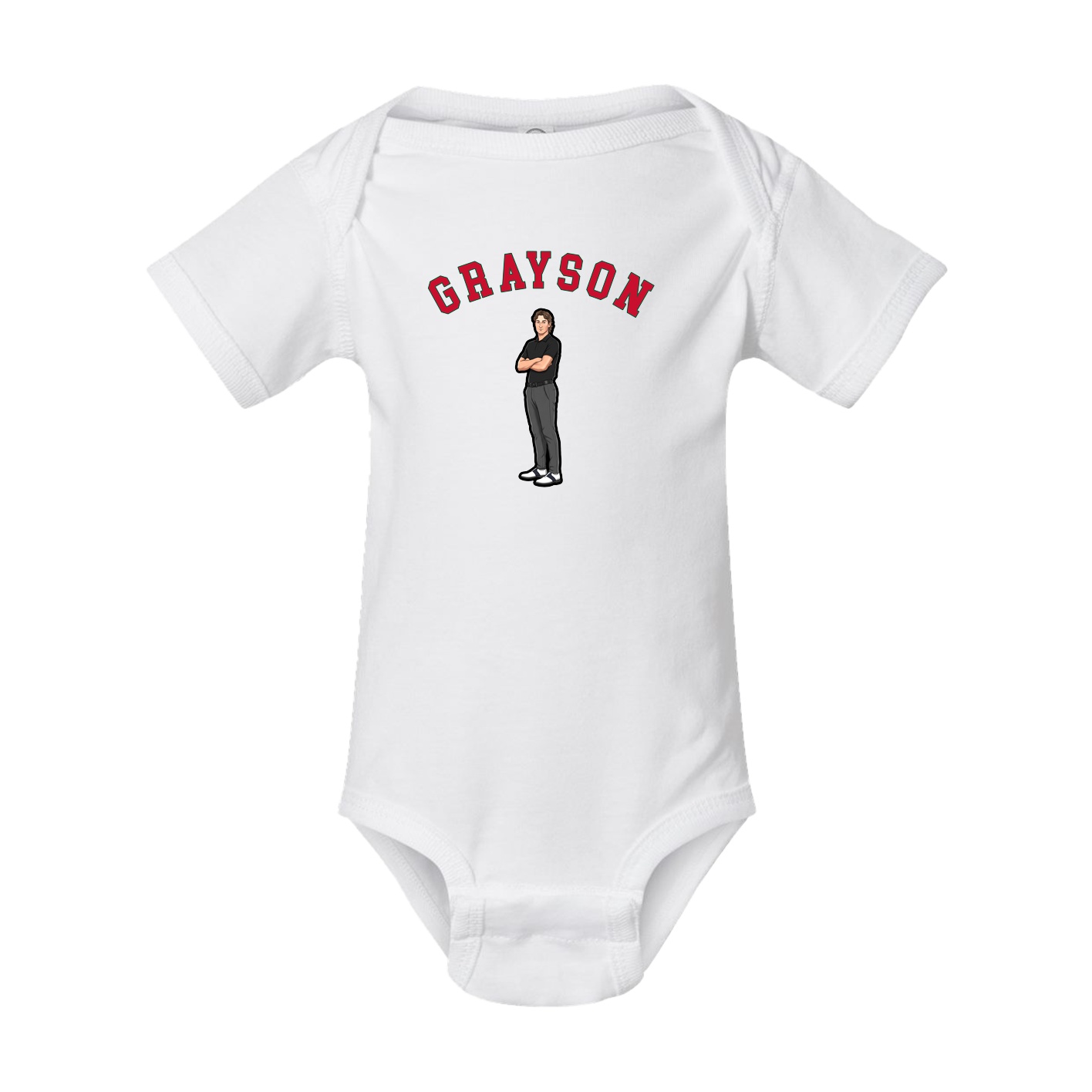Baby Onesie — Shirsey Arch in White