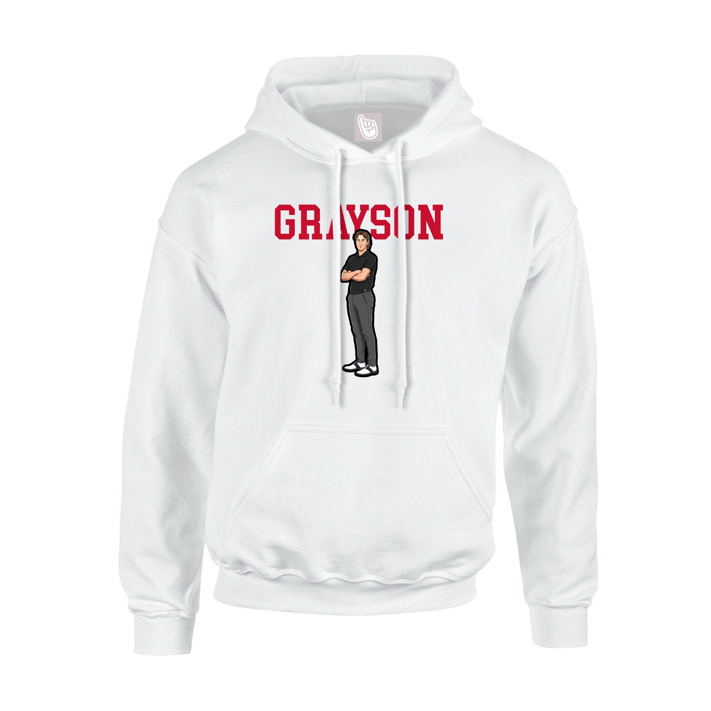 Youth Hoodie — Shirsey in White