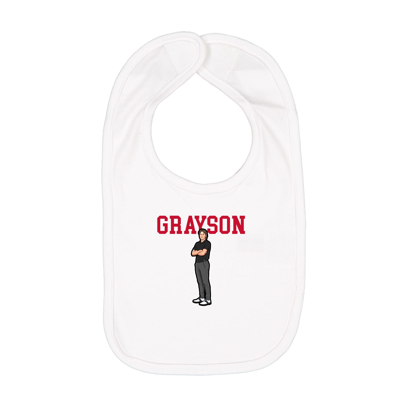 Infant Bib — Shirsey in White