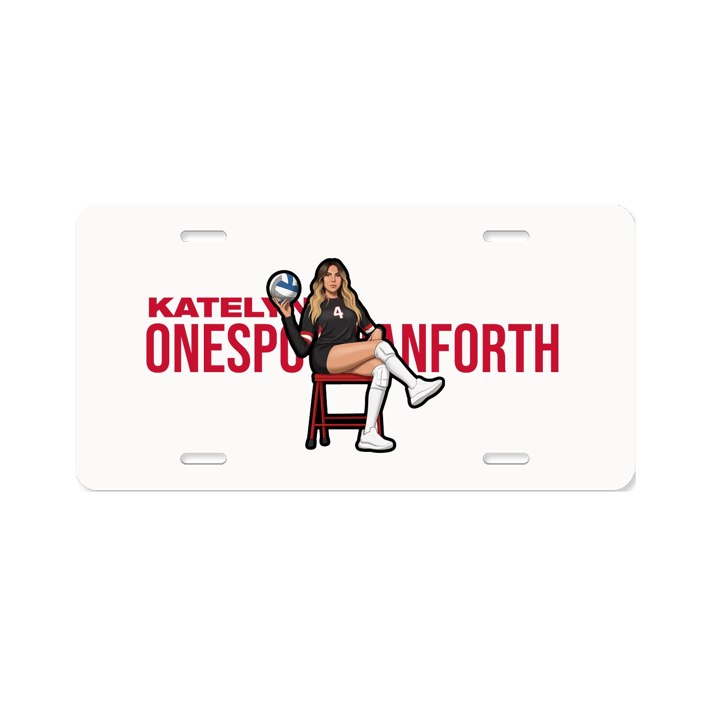 License Plate — Player Name in Classic