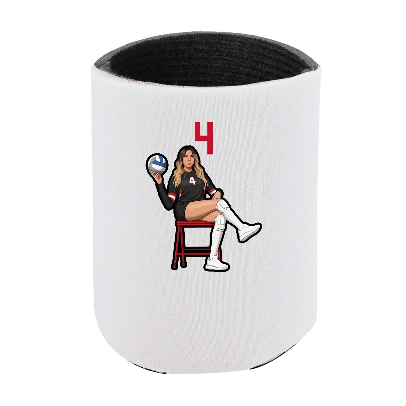 Can Holder — Number Top in White