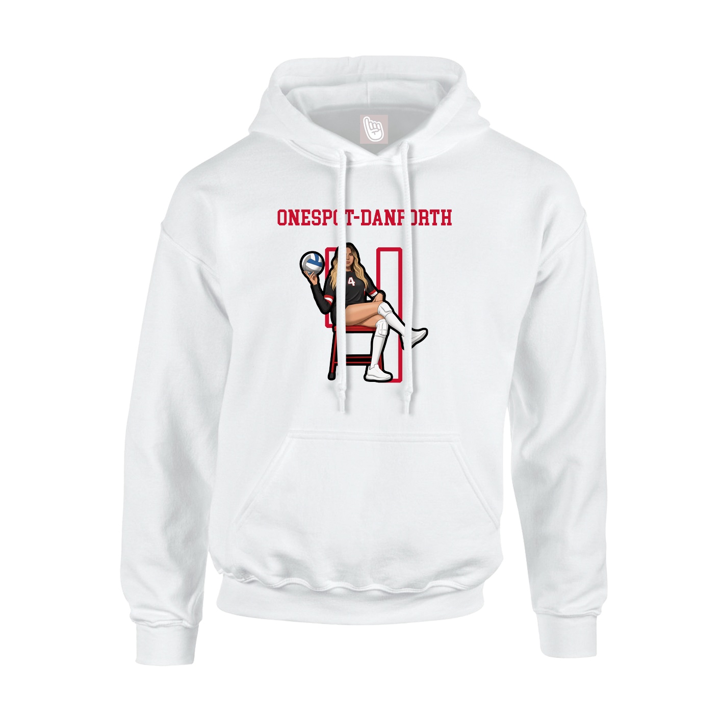 Hoodie — Shirsey in White