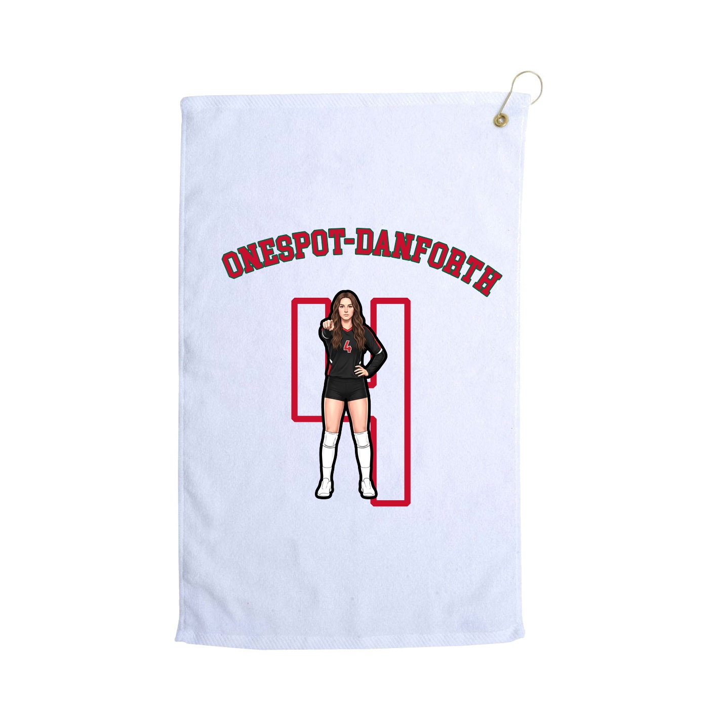 Golf Towel — Shirsey Arch in White