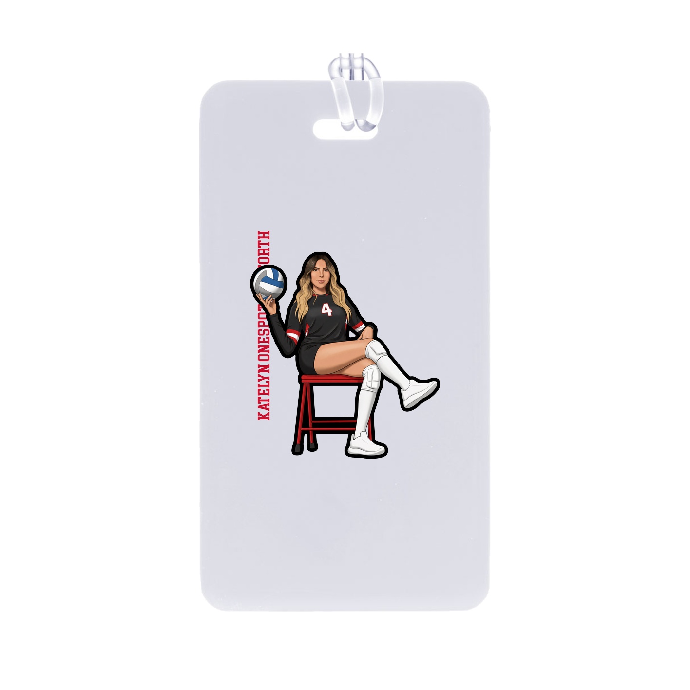 Bag Tag — Name Vertical in Classic
