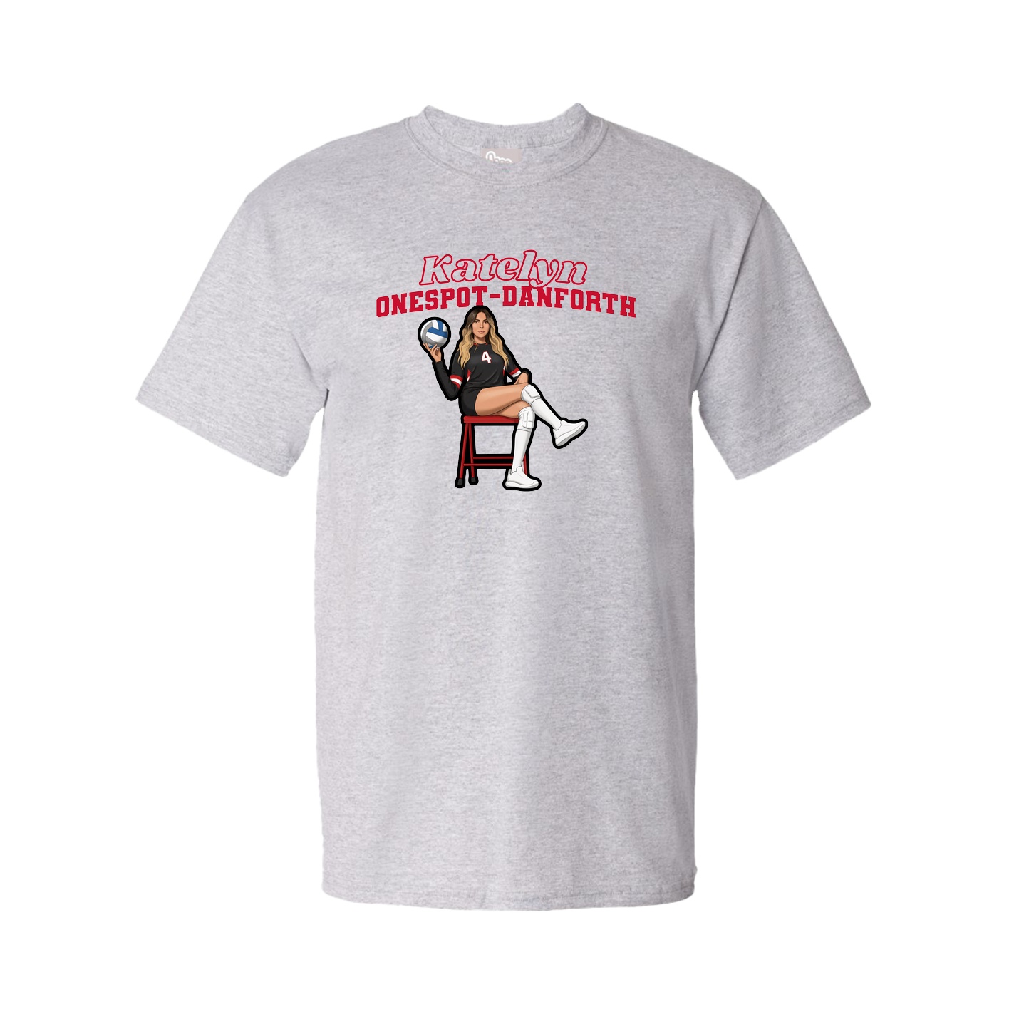 Youth Tee — Name Arch in Grey