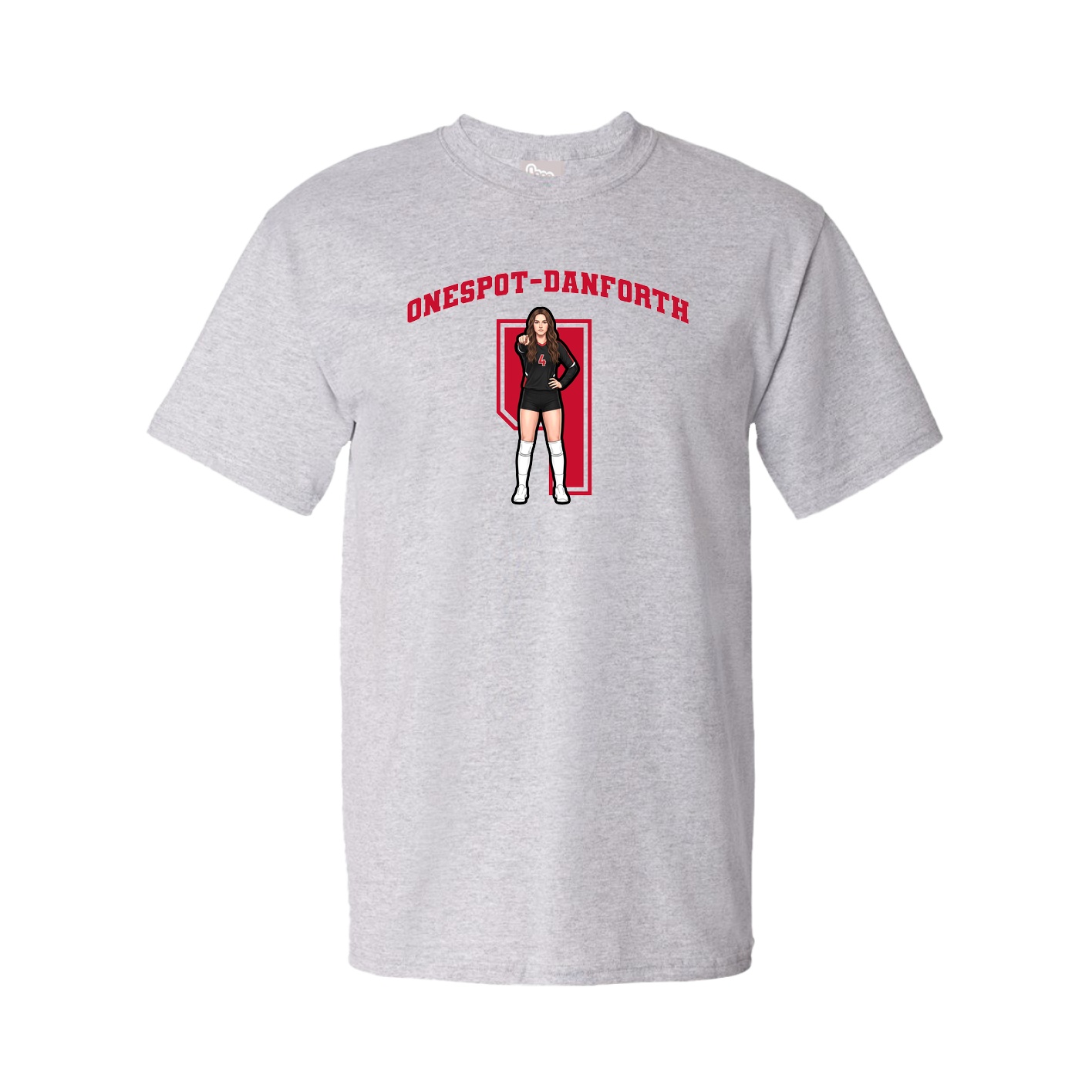 Youth Tee — Number in Grey