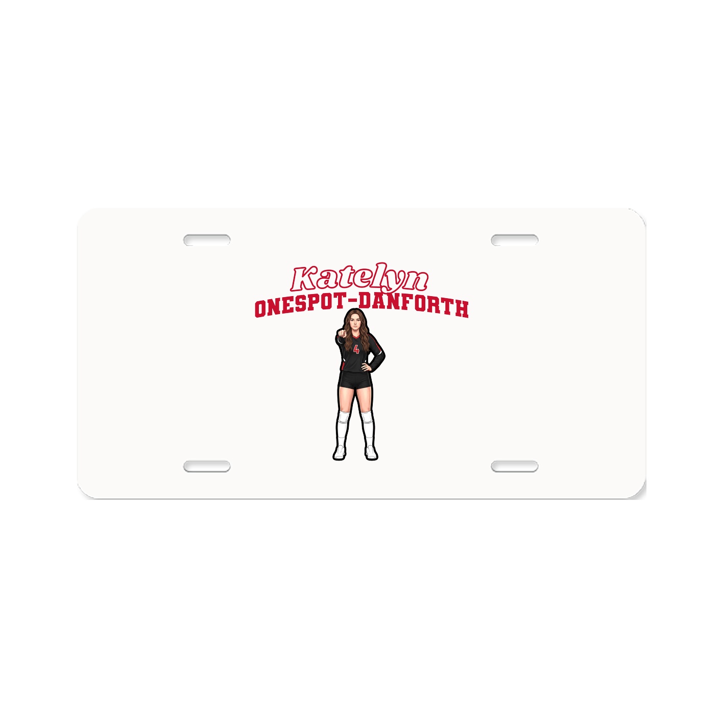 License Plate — Name Arch in Classic