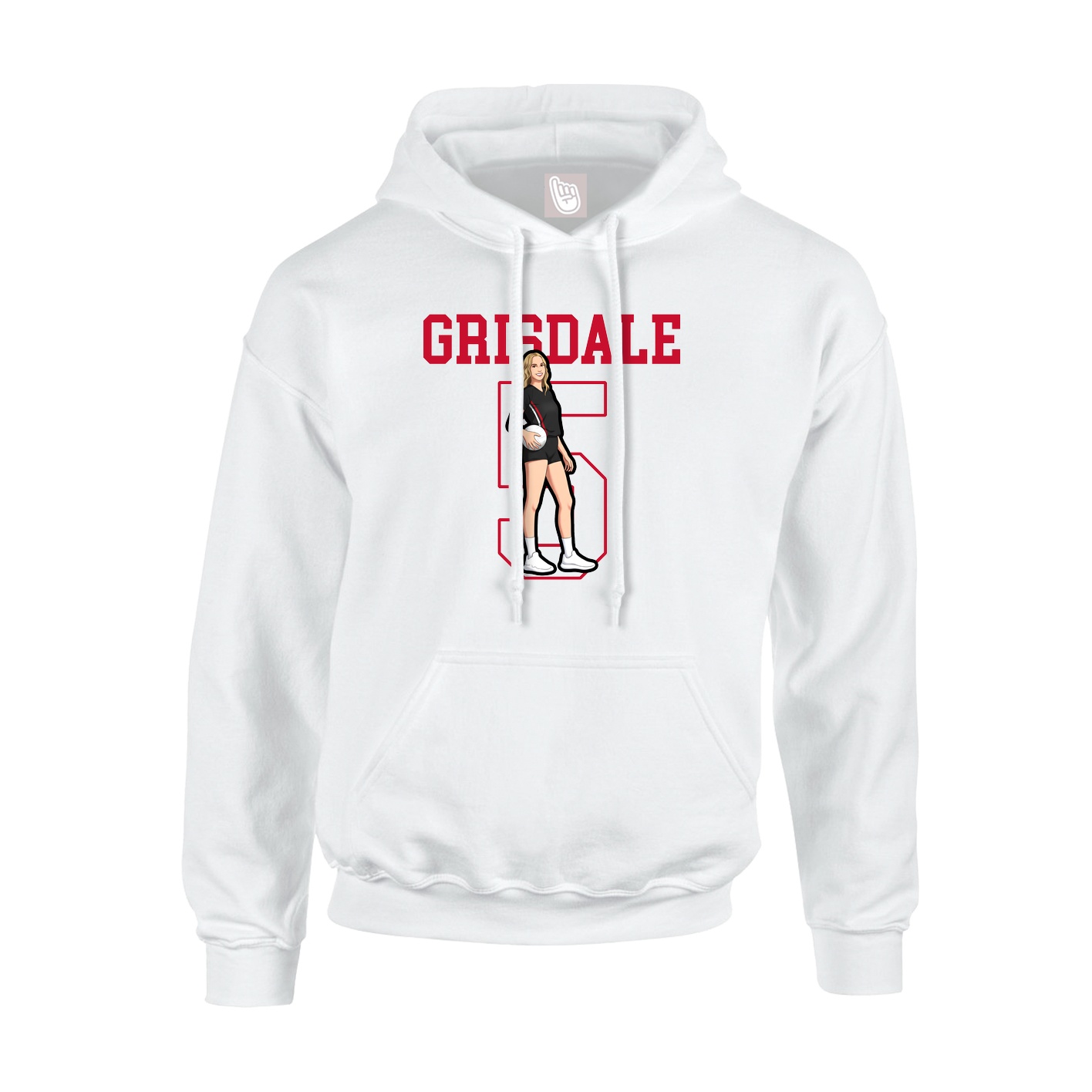 Hoodie — Shirsey in White