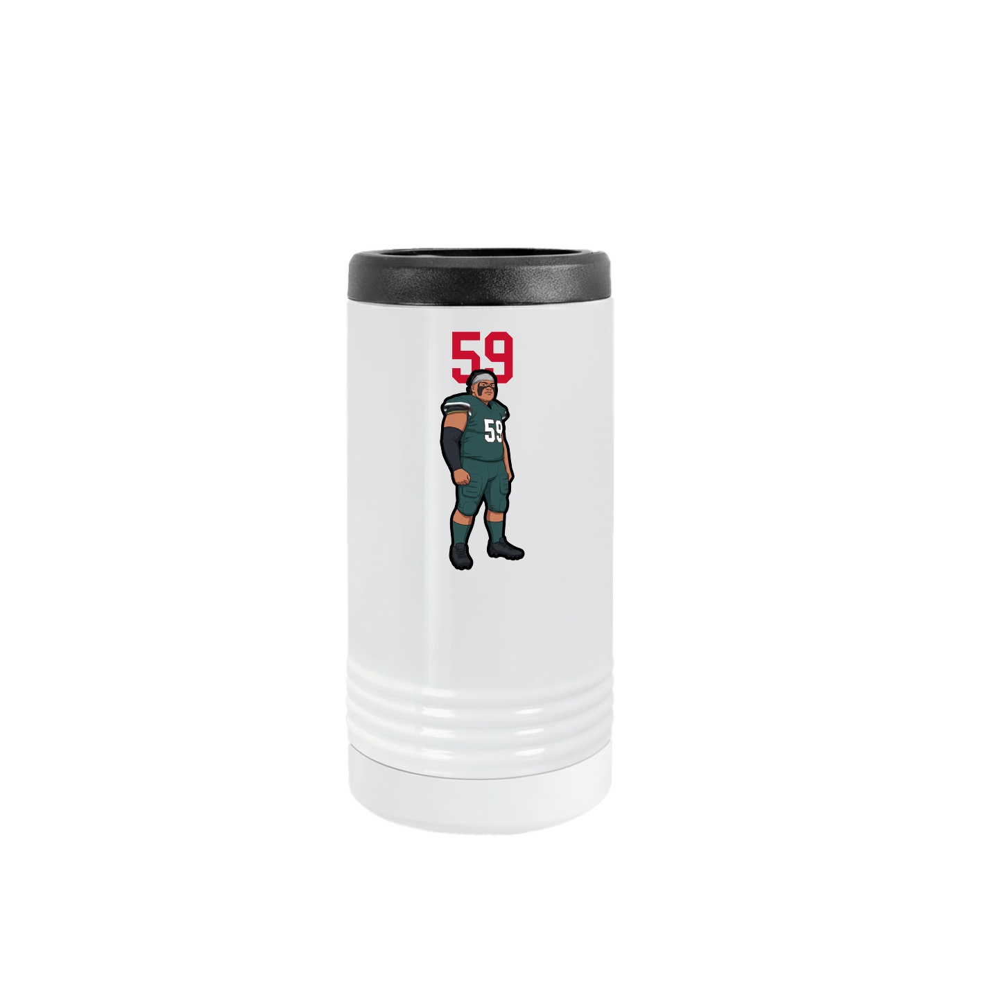 Slim Beverage Holder — Number Top in White
