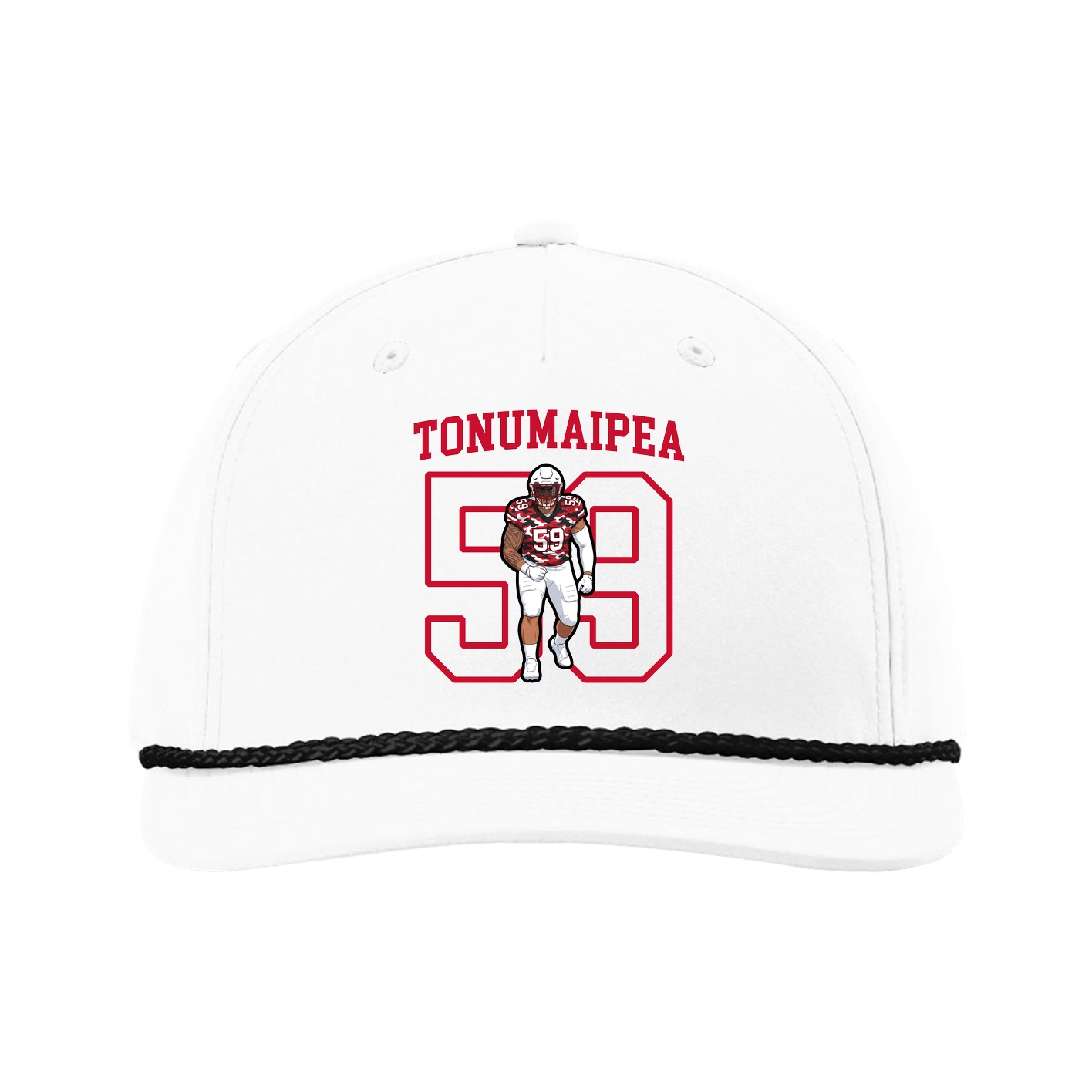 Five-Panel Classic Rope Cap — Shirsey in White