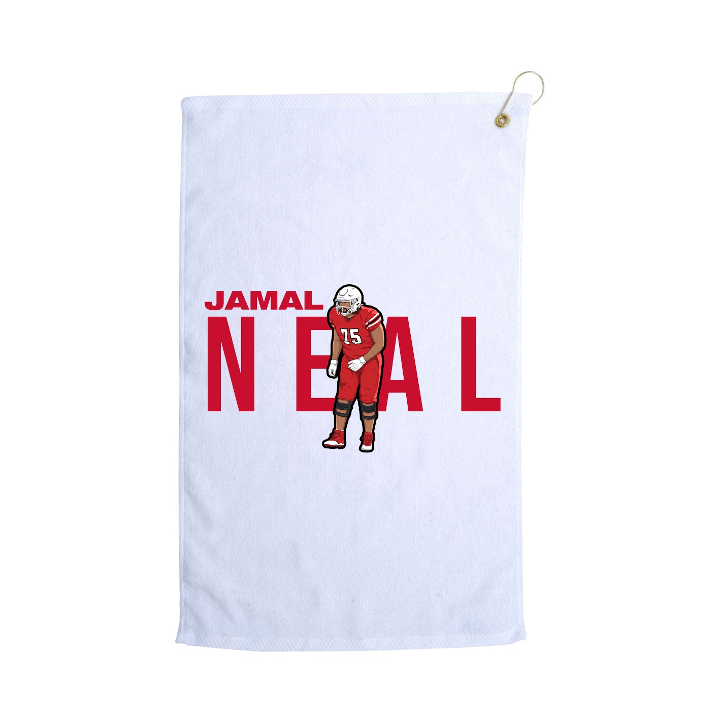 Golf Towel — Player Name in White