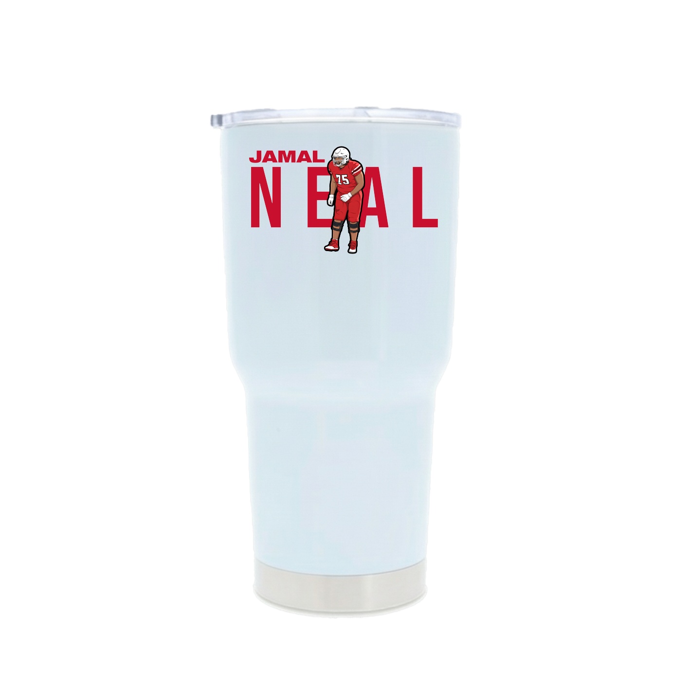 30oz Stainless Steel Tumbler — Player Name in White
