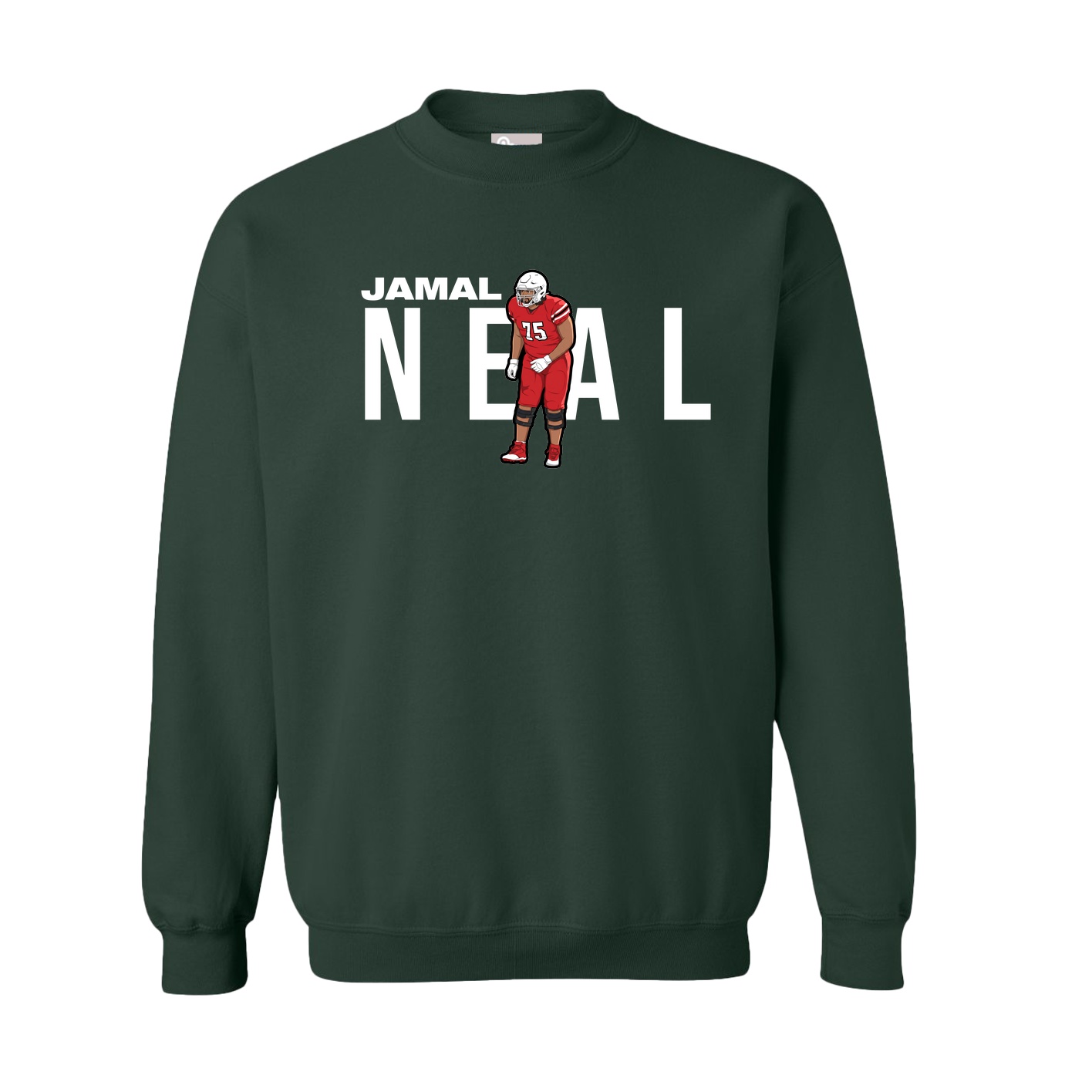 Fleece Crew — Player Name in Green