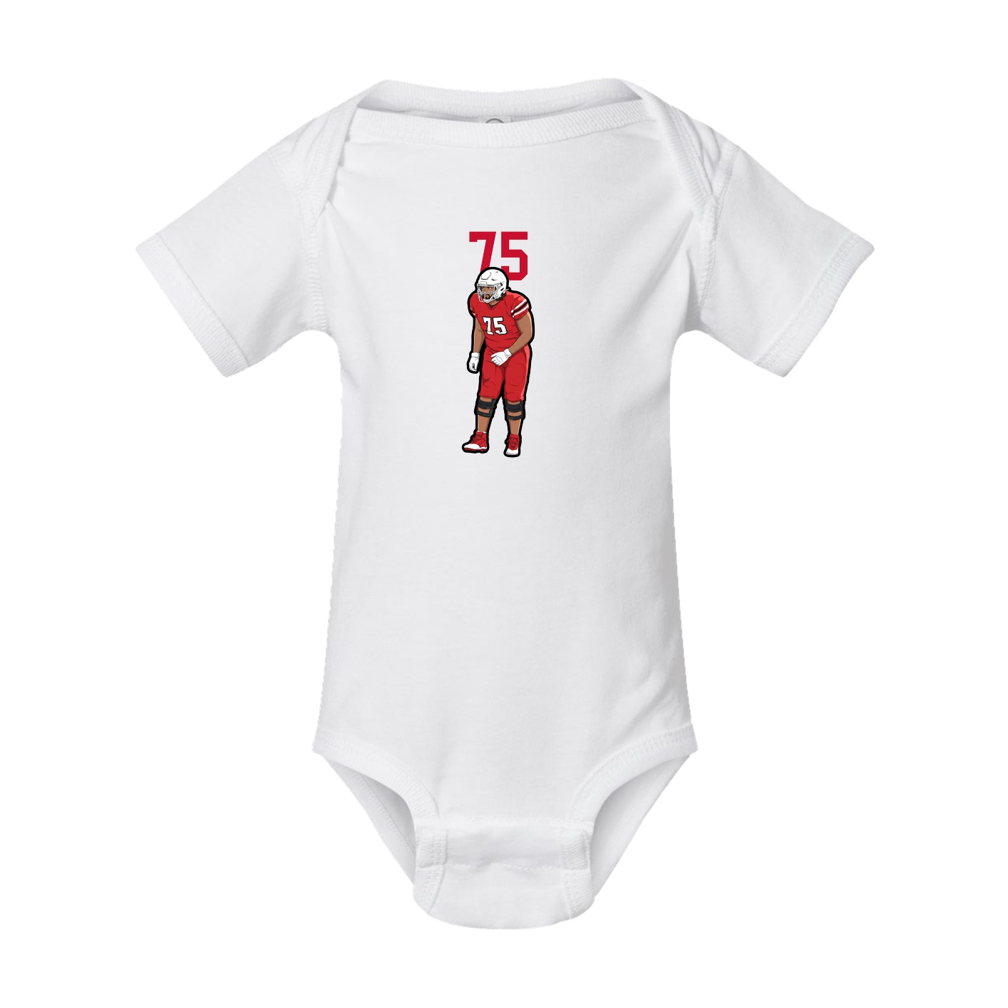 Baby Onesie — Number Top in White