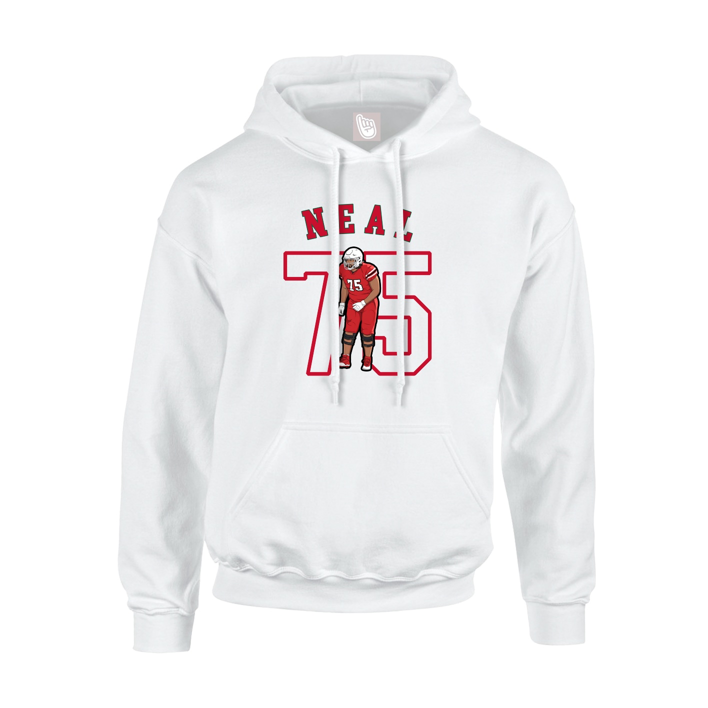 Hoodie — Shirsey Arch in White
