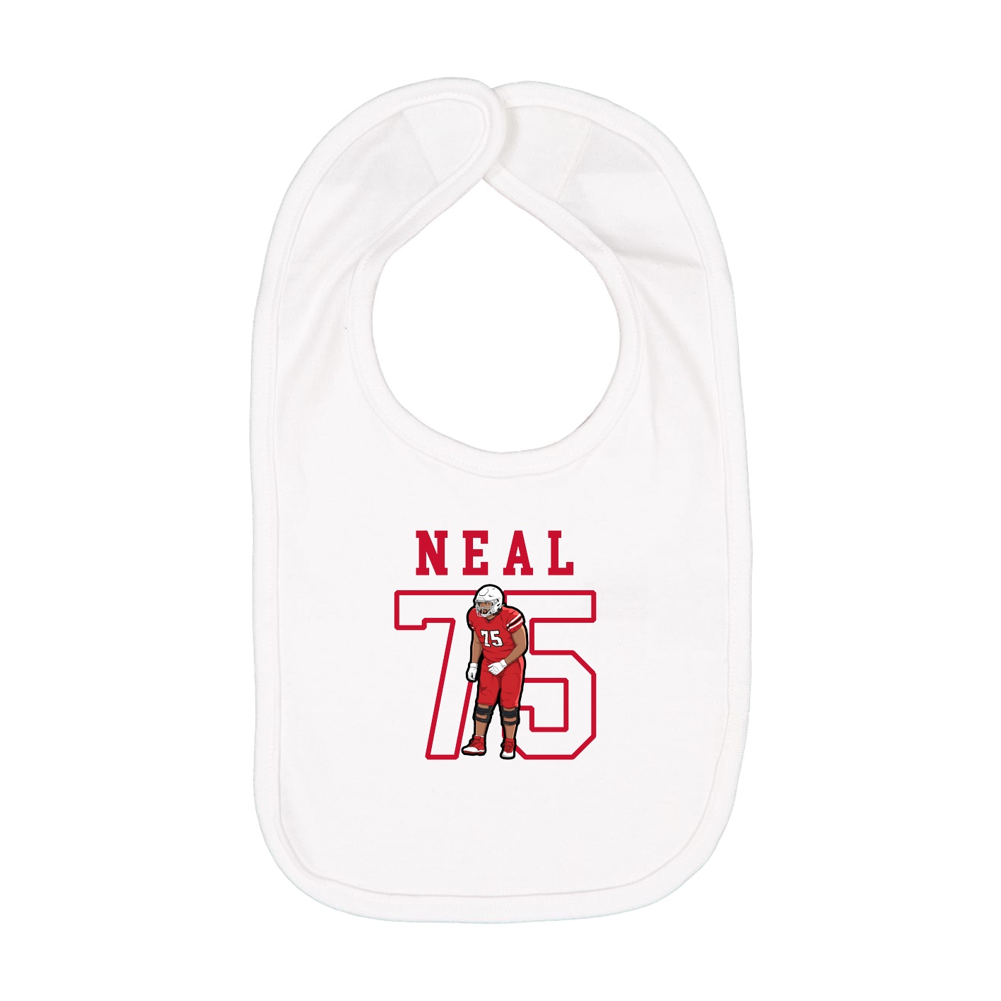 Infant Bib — Shirsey in White
