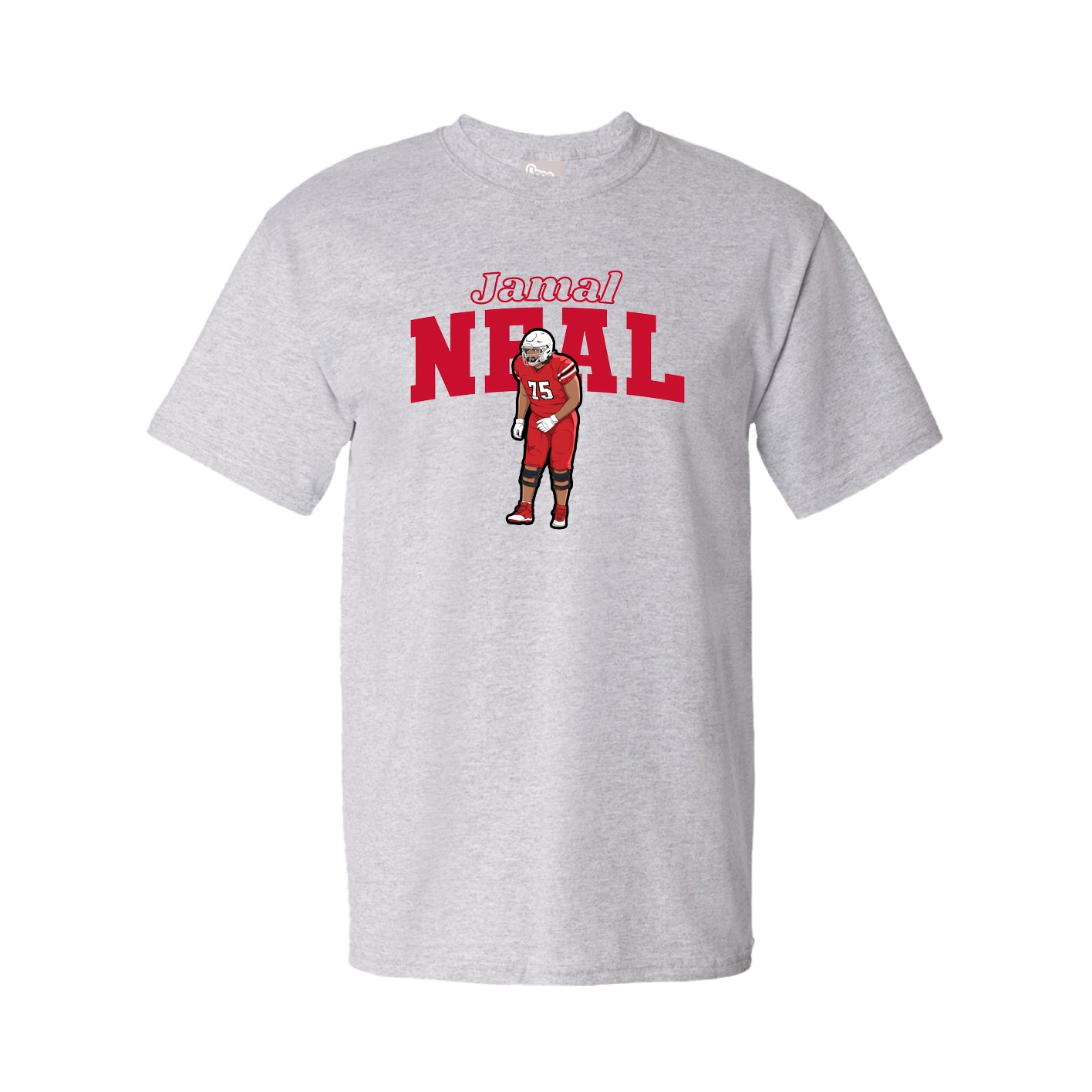 Tee — Name Arch in Grey