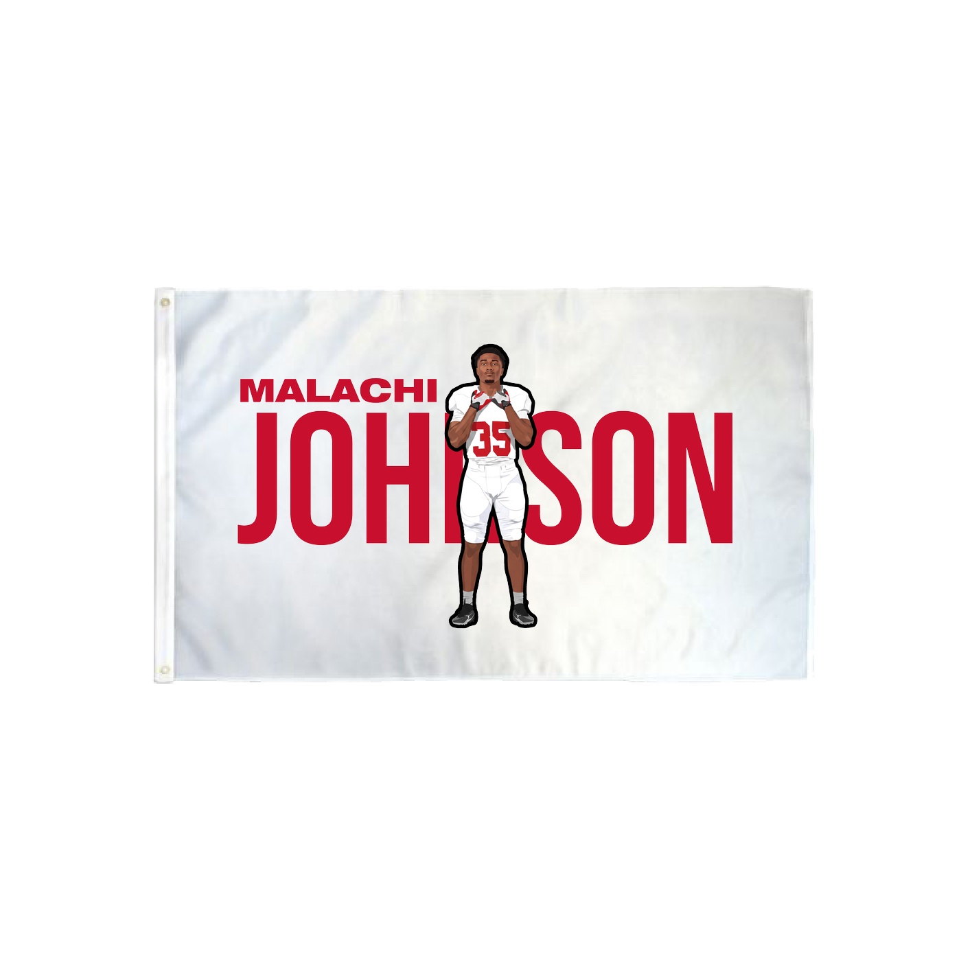 3x5 Flag — Player Name in Classic