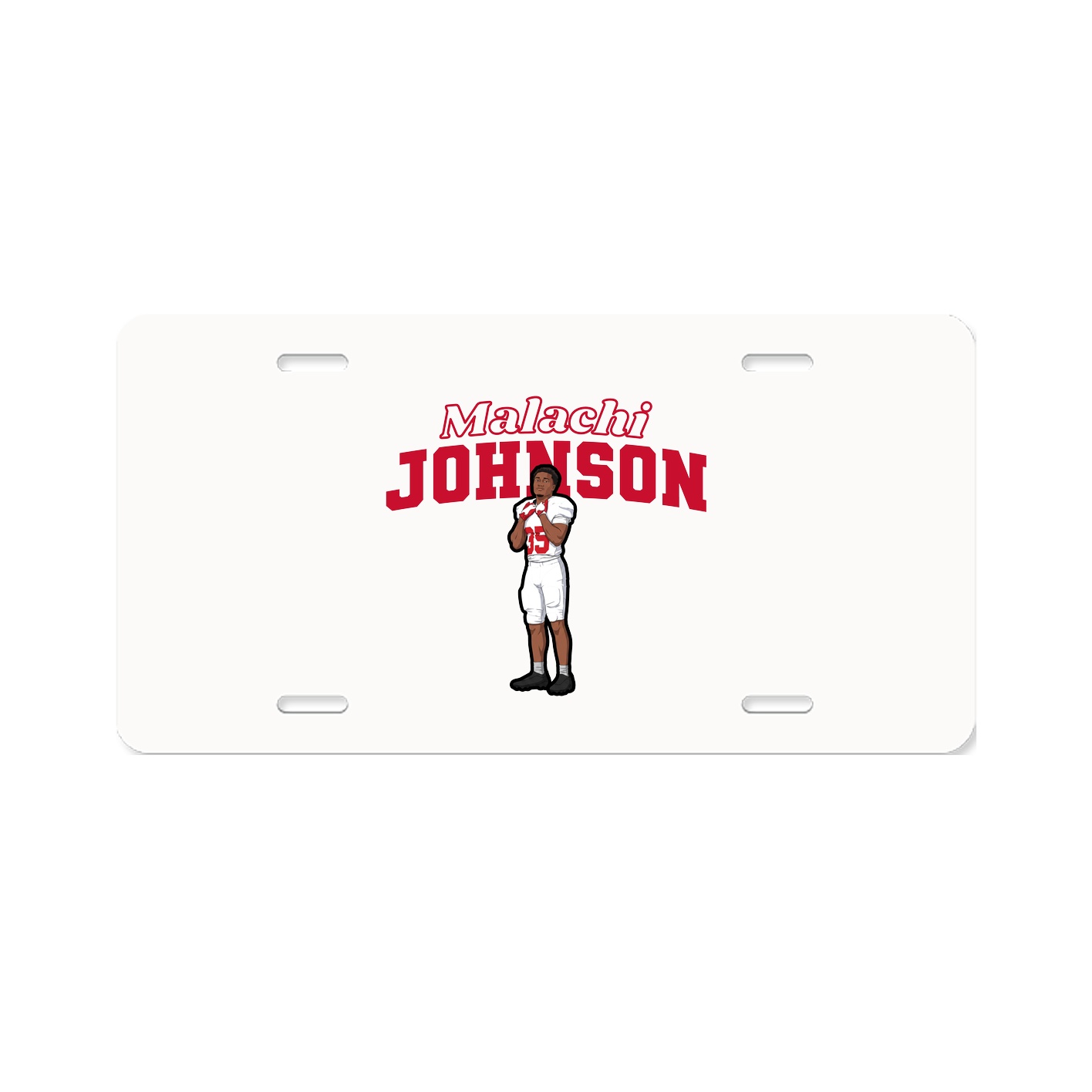 License Plate — Name Arch in Classic
