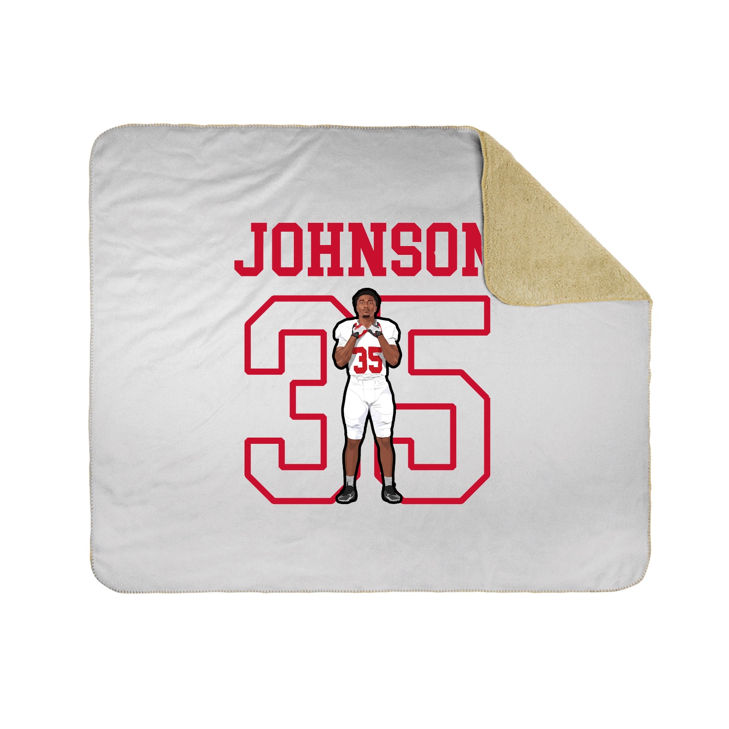 Throw Blanket — Shirsey in White