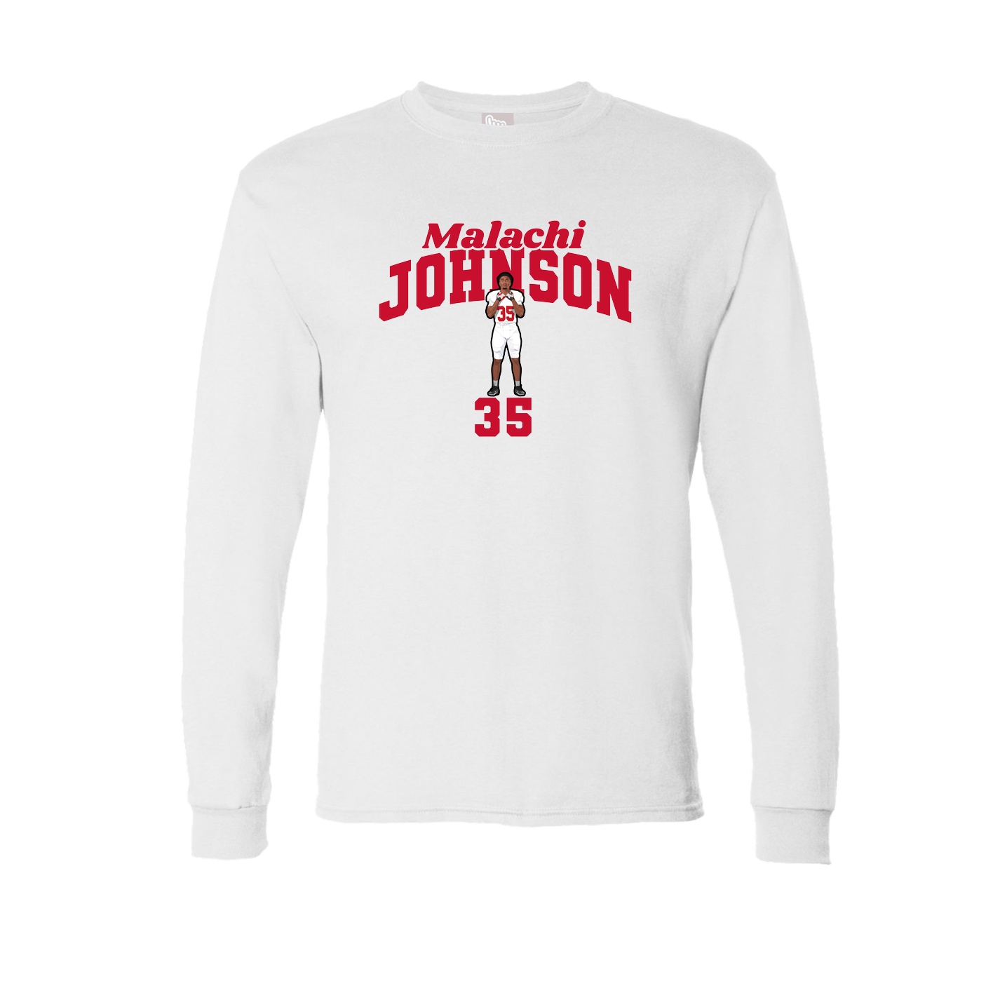 Long Sleeve Tee — Signature Arch in White