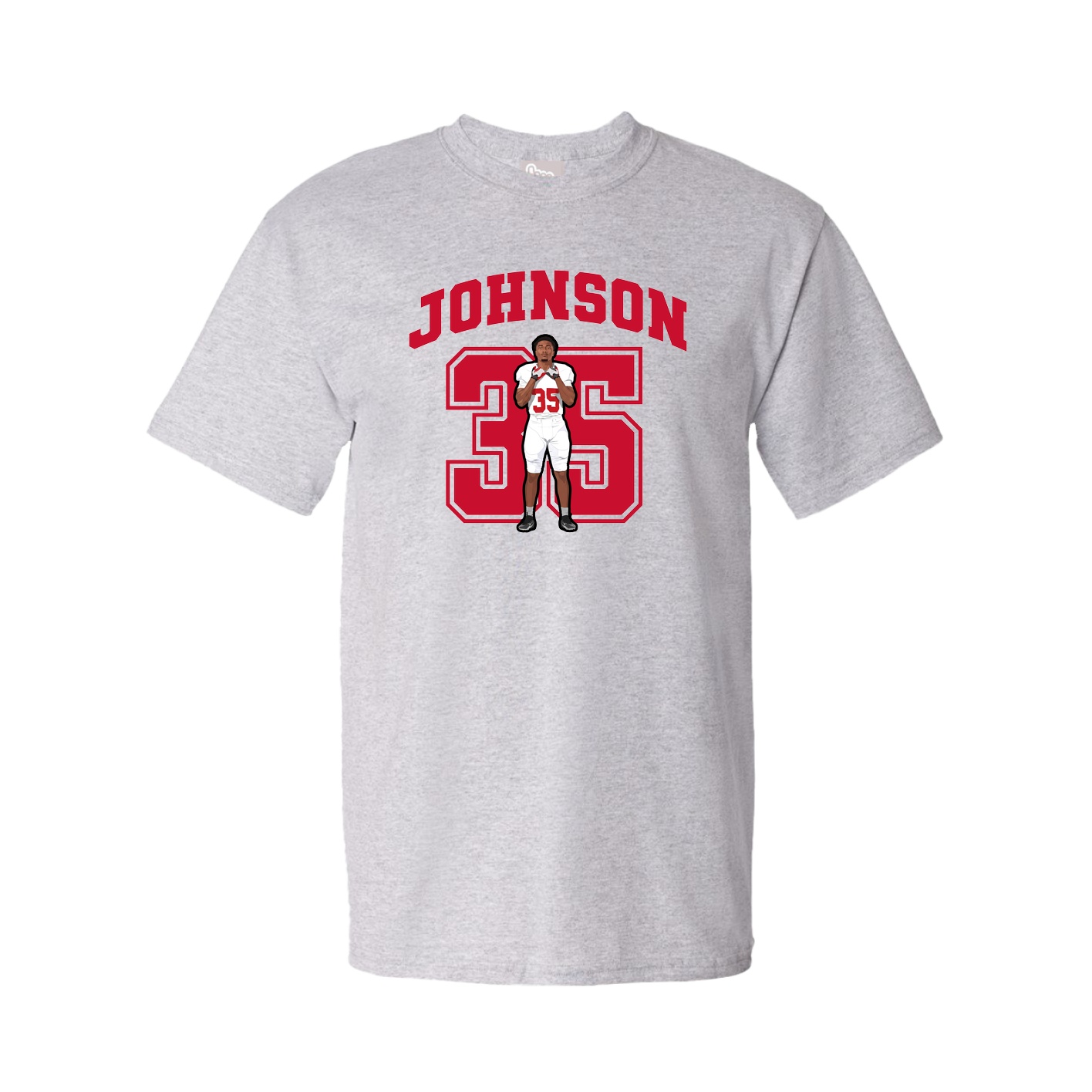 Youth Tee — Number in Grey