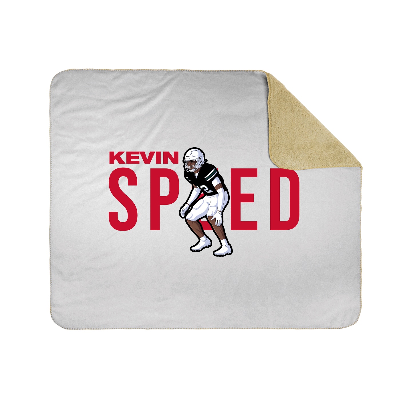 Throw Blanket — Player Name in White