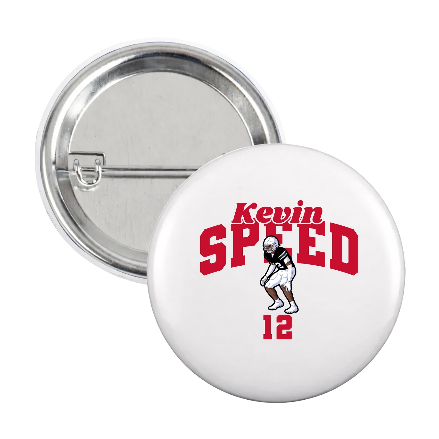 Game Day Button — Signature Arch in White