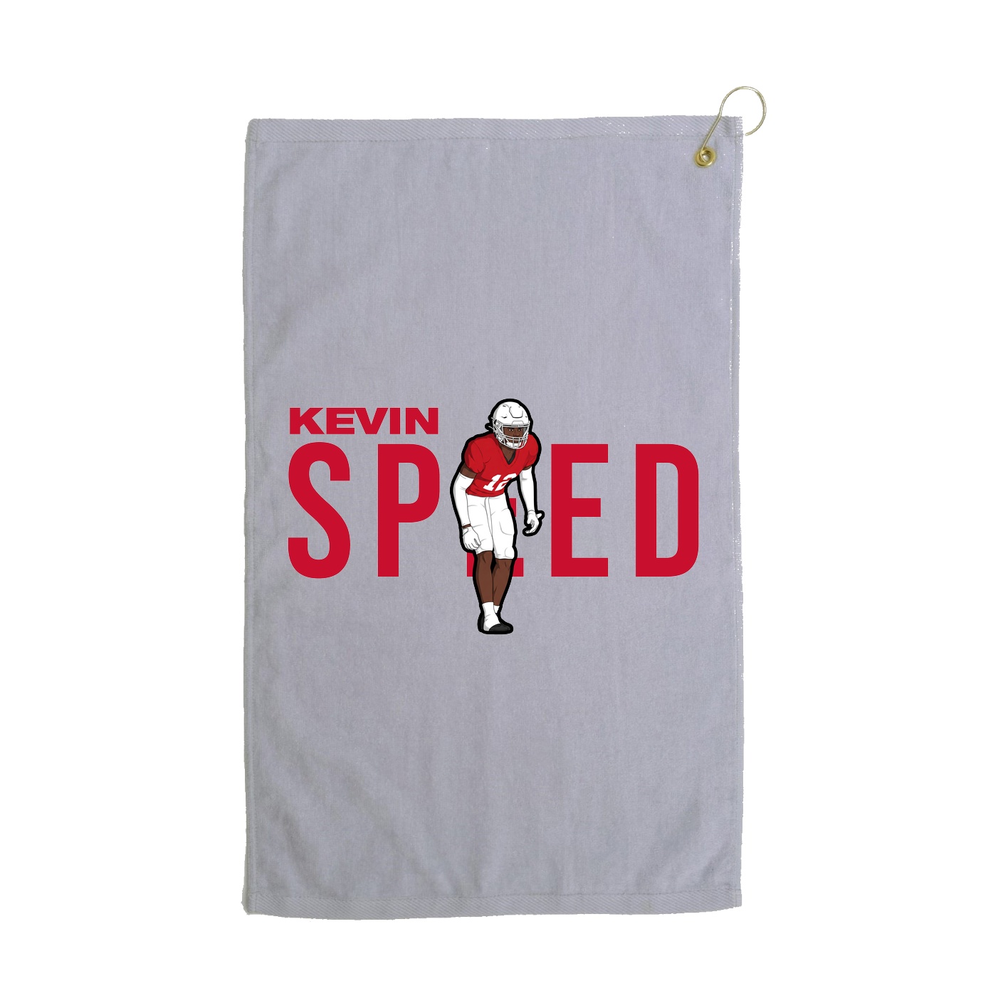 Golf Towel — Player Name in Grey