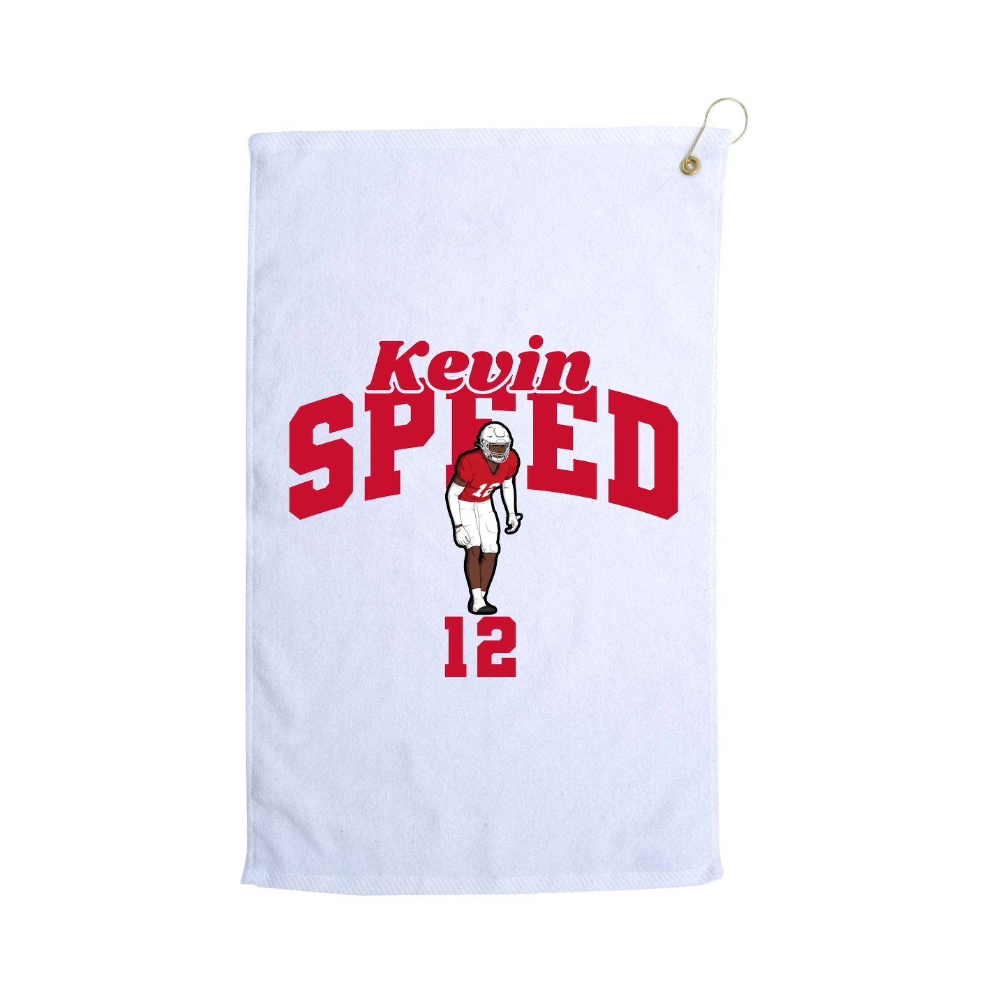 Golf Towel — Signature Arch in White
